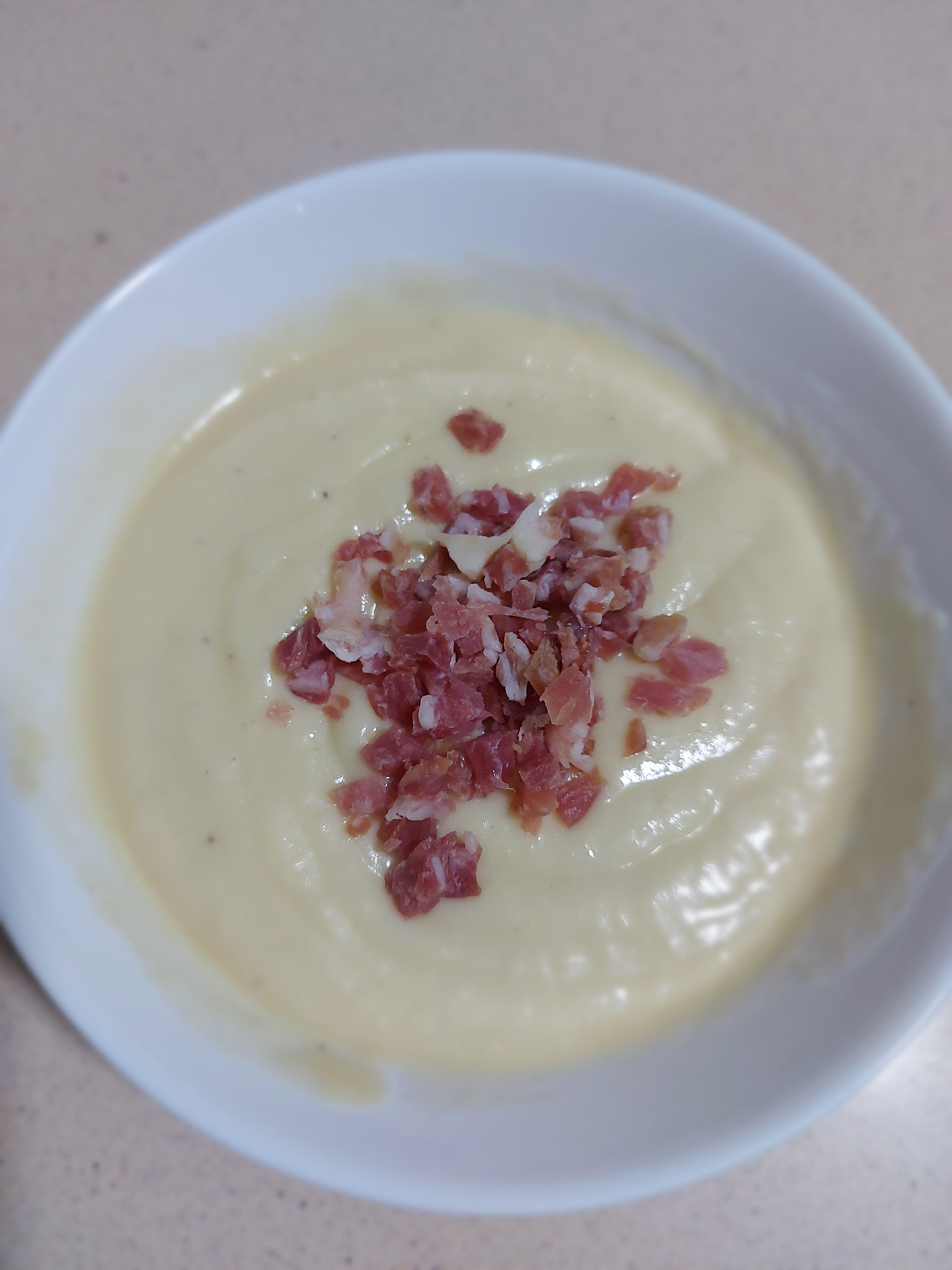 Crema de puerros