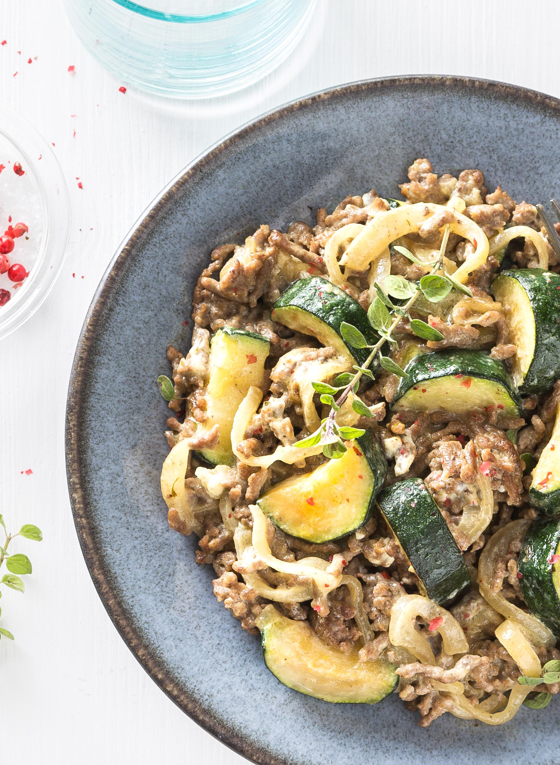 Courgettes Viande Hachée Vache Qui Rit Cookeo www.moulinex.fr