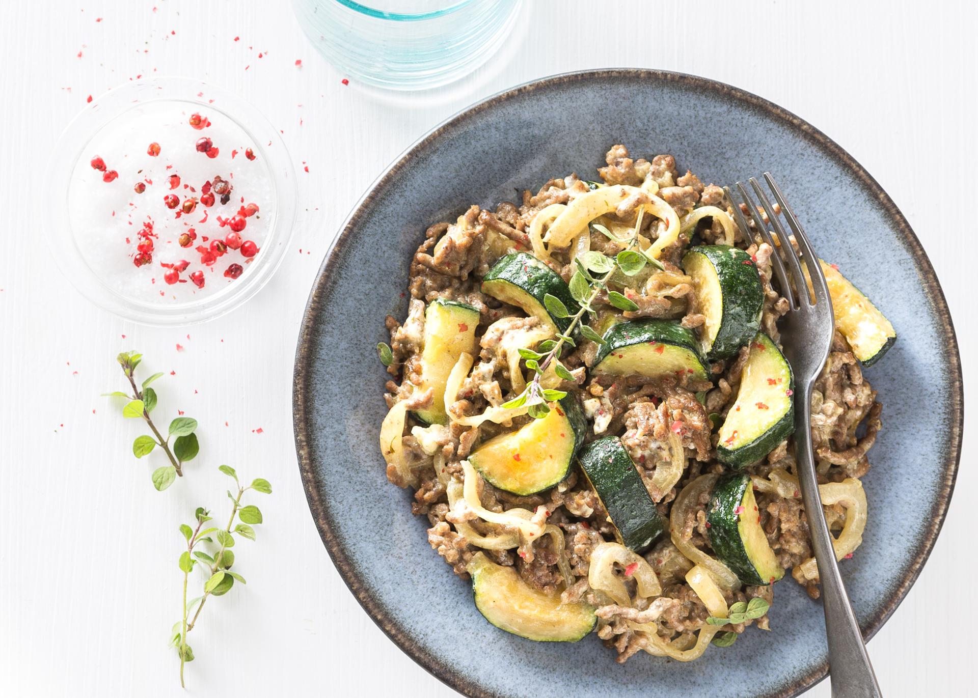 Courgettes Viande Hachée Vache Qui Rit Cookeo www.moulinex.fr