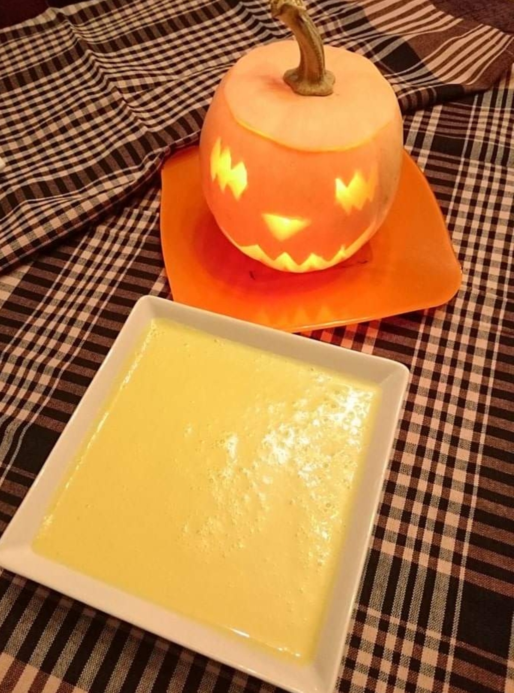 Crema de calabaza y naranja