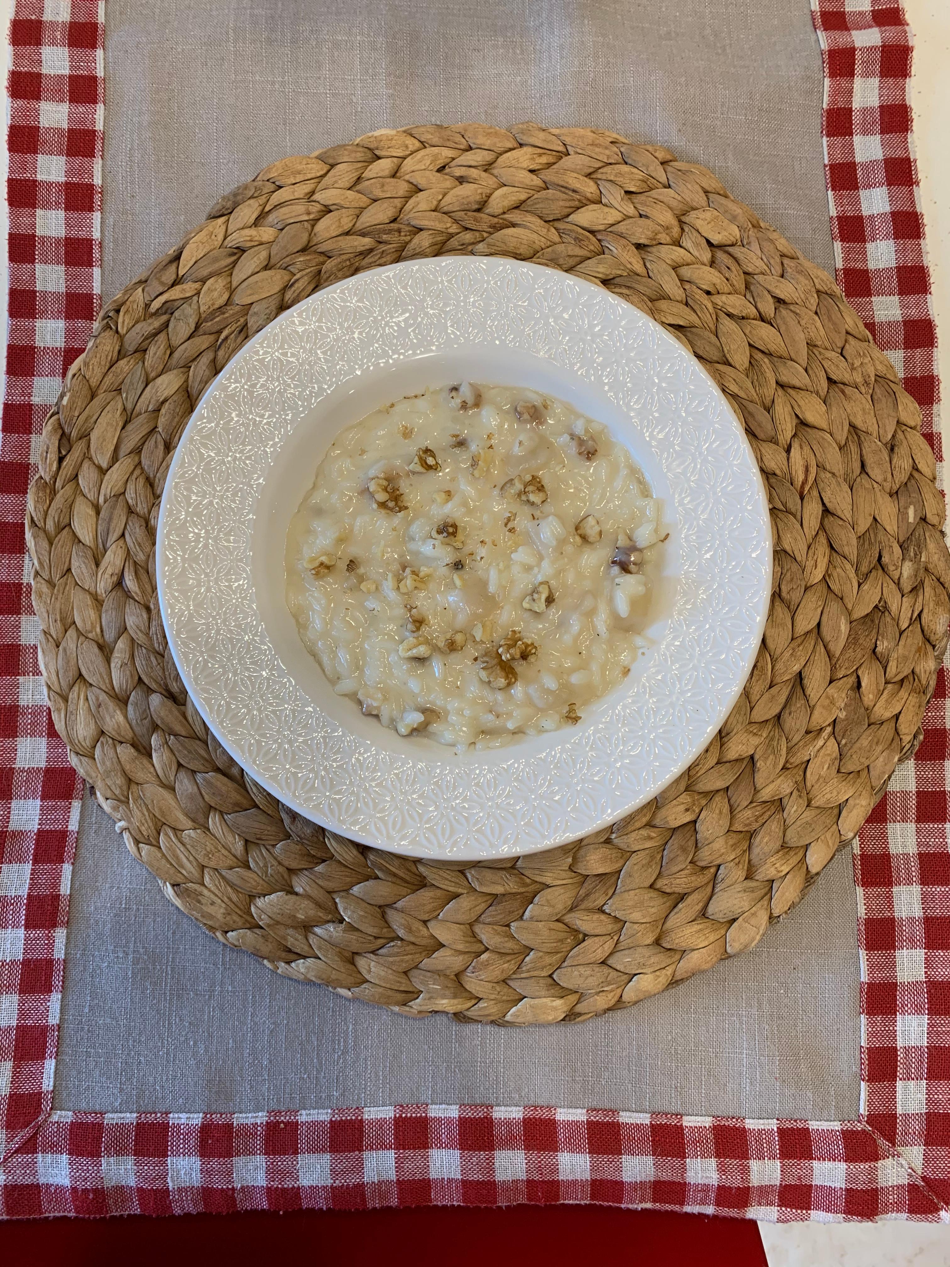 Risotto pere gorgonzola e noci