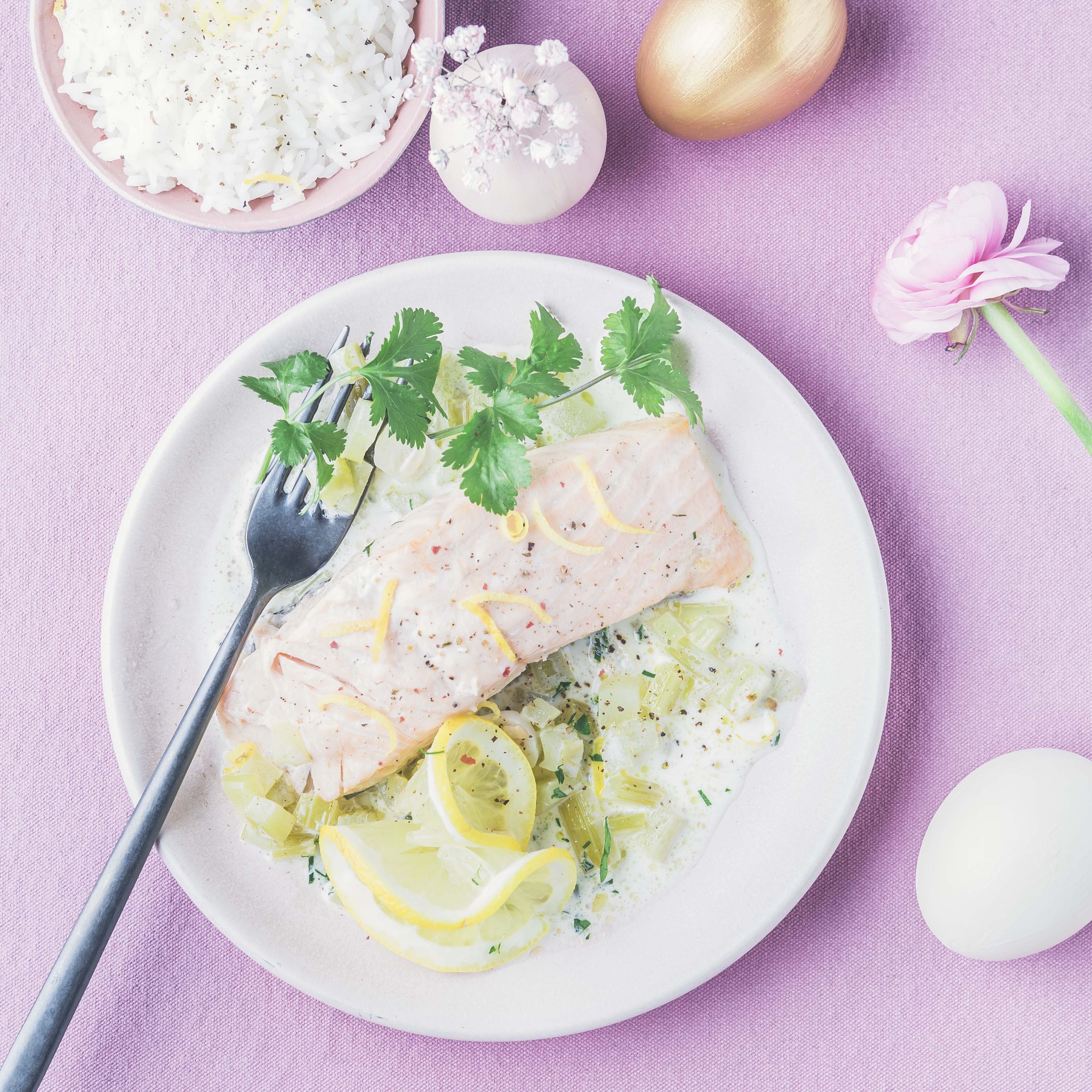 Salmón al limón