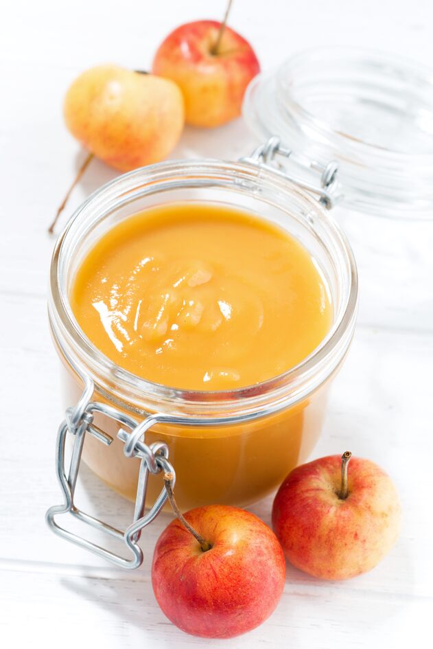 Compota de manzana para bebés