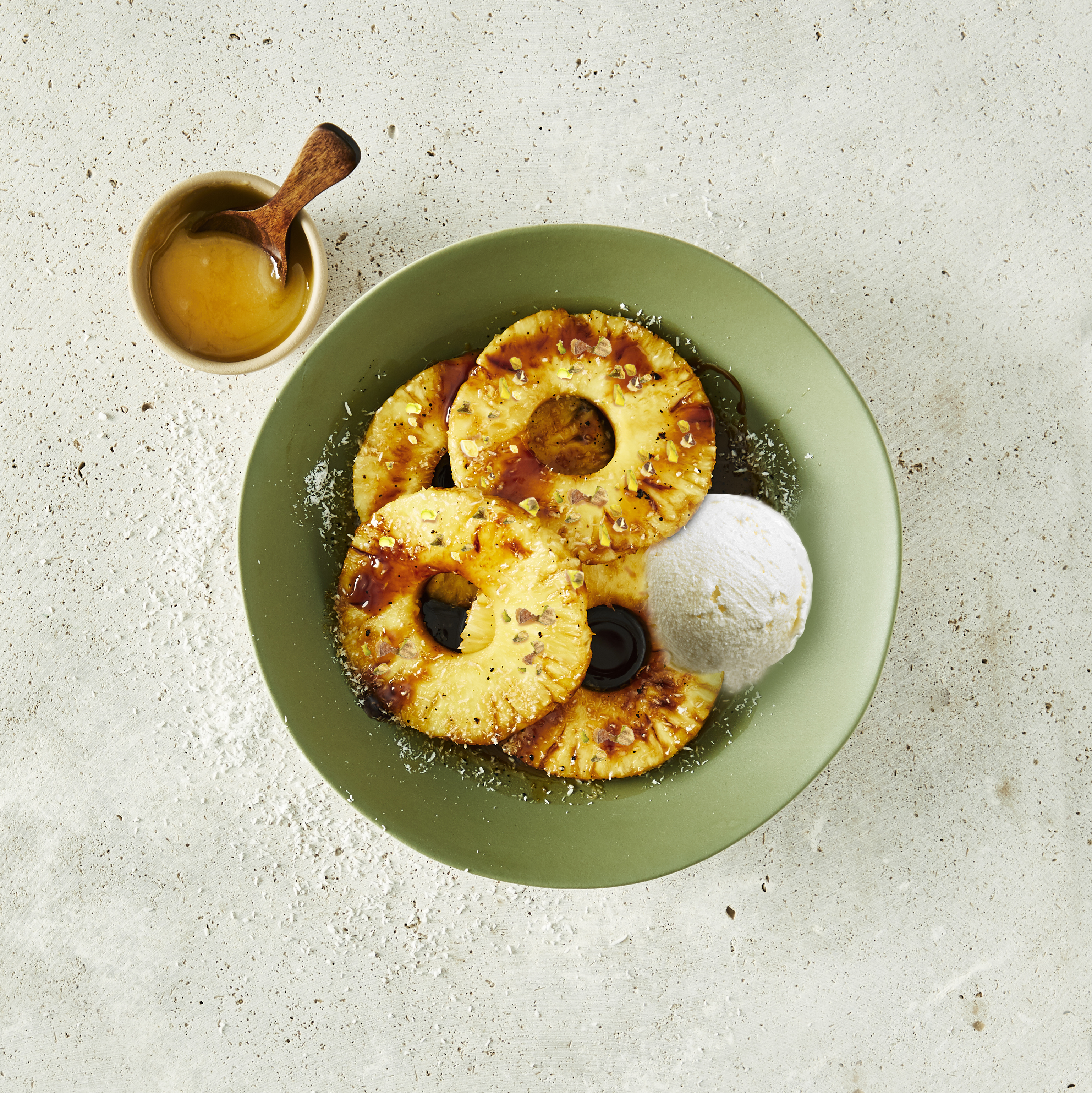 Karamellisierte Ananas