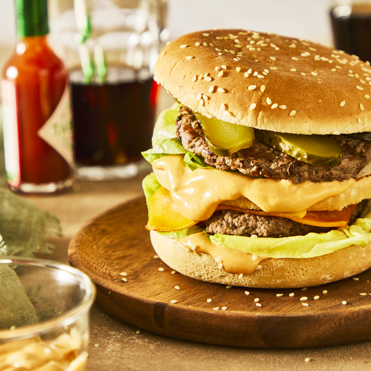 Hamburger in stile Big Mac