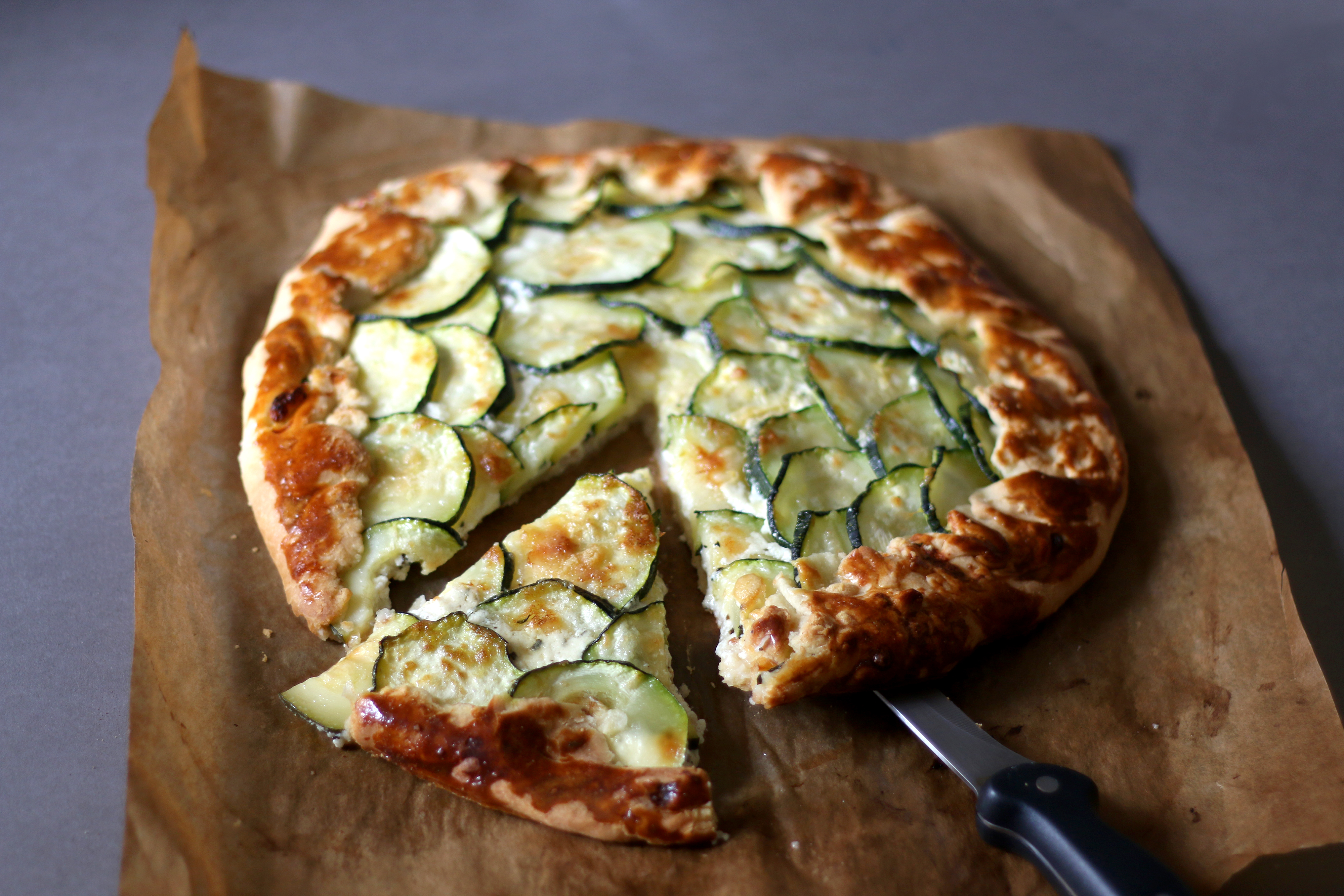 Tarte de curgete rústica