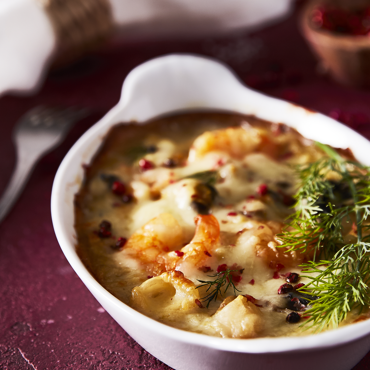 Gratinado de marisco