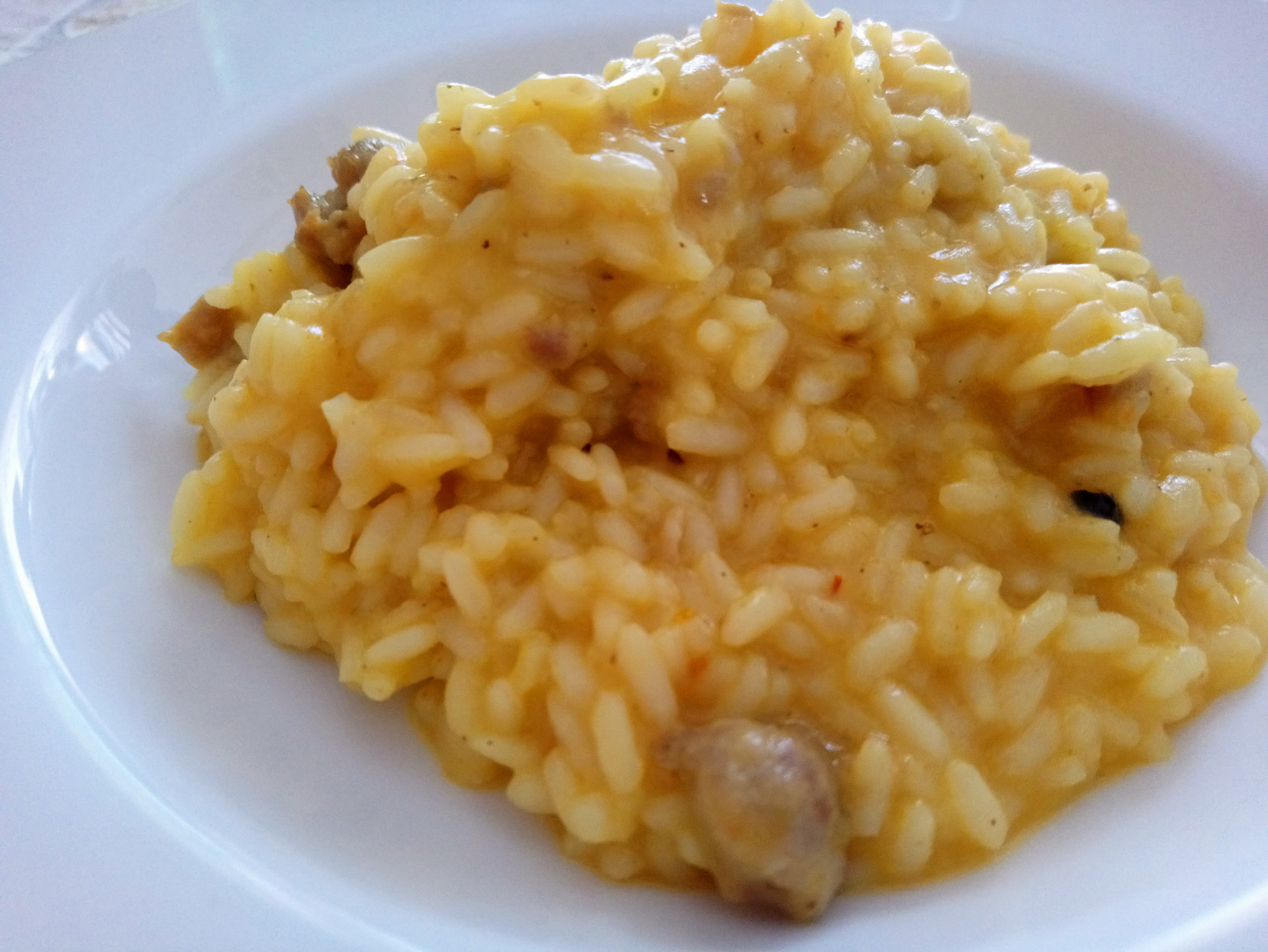Risotto salsiccia e zafferano