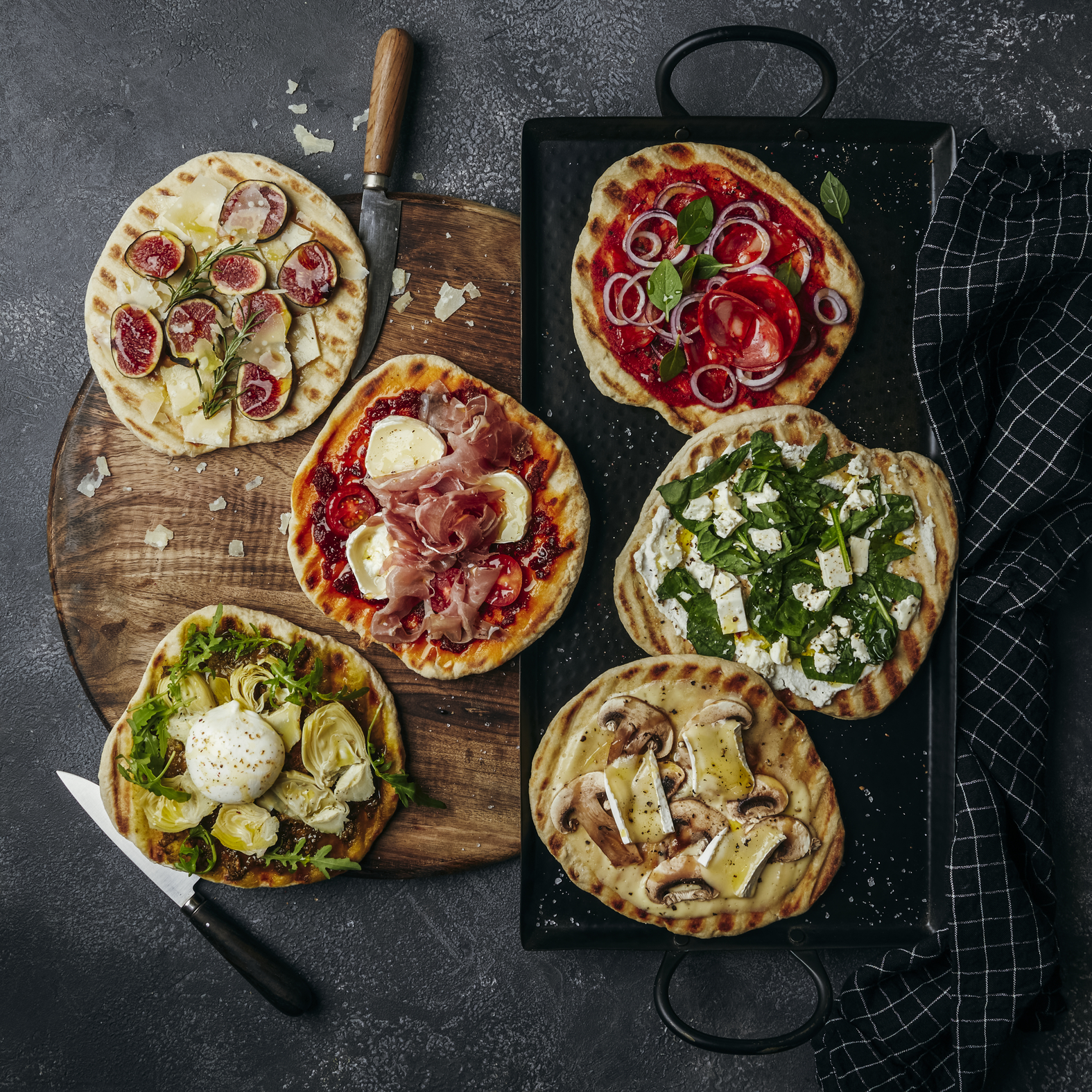 Pizza en 6 versiones