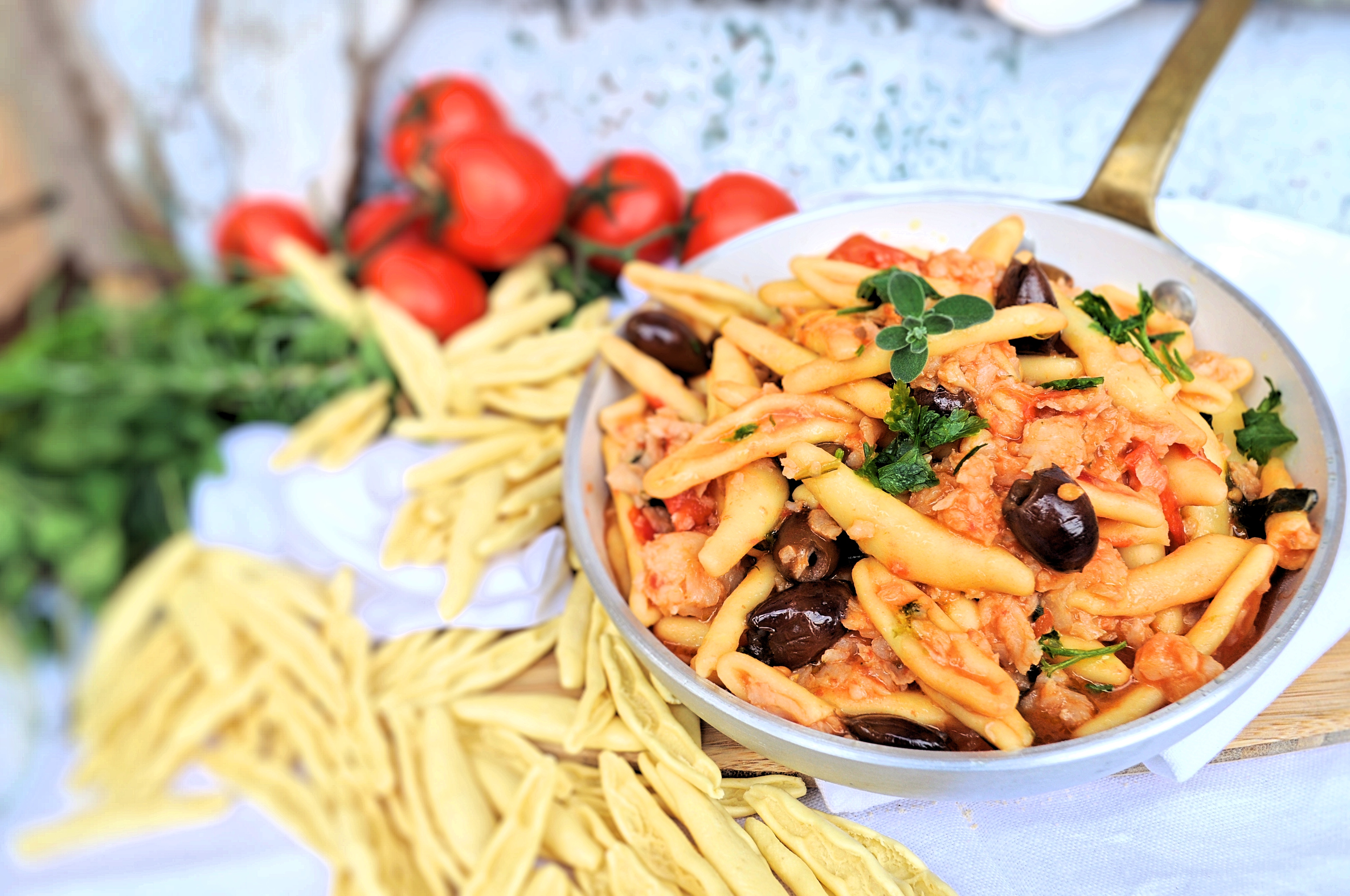 Pasta merluzzo e olive