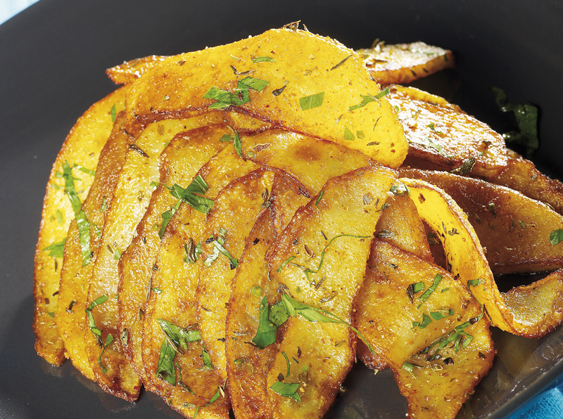 Kartoffelscheiben mit Cajun-Gewürz