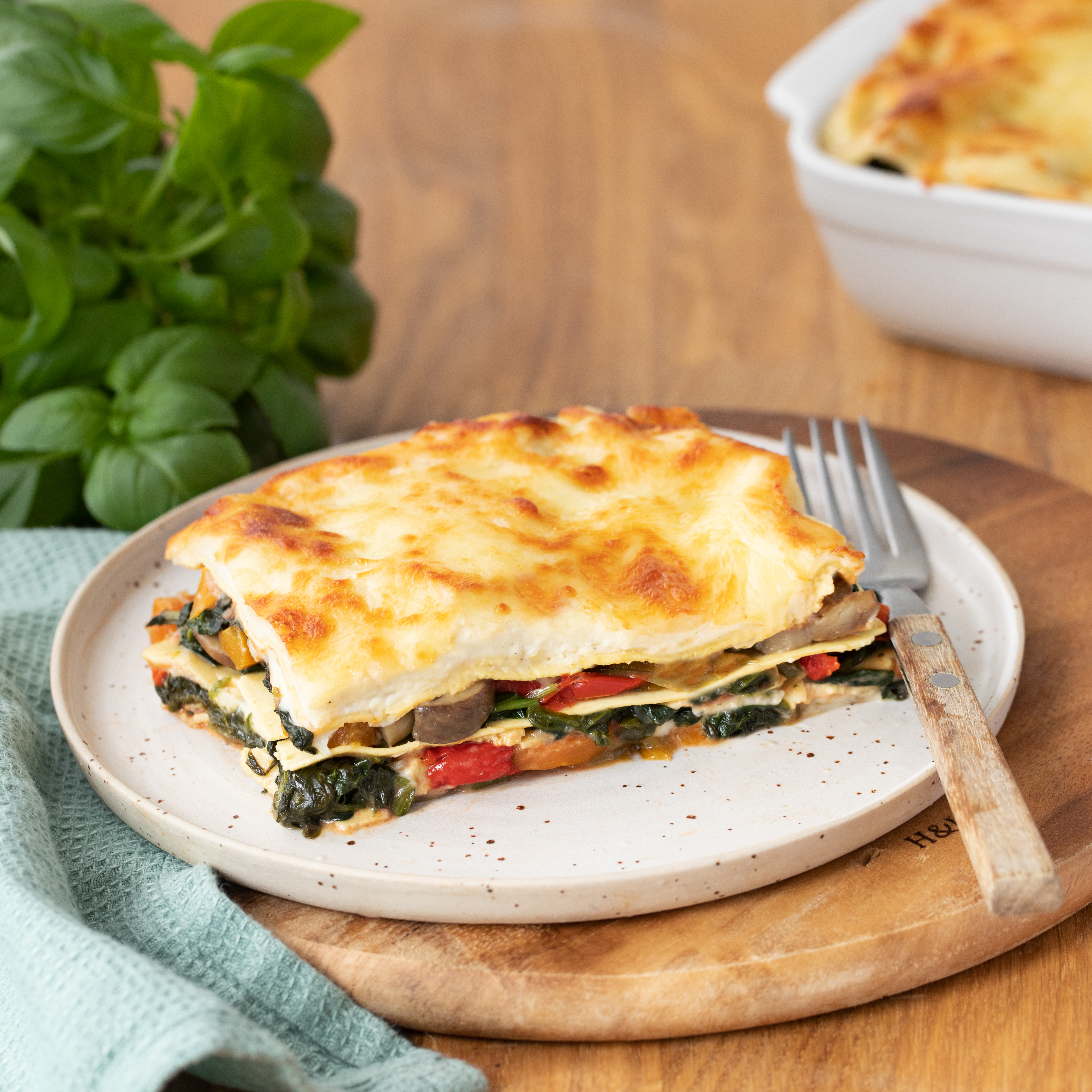Vegetarische lasagne met groenten