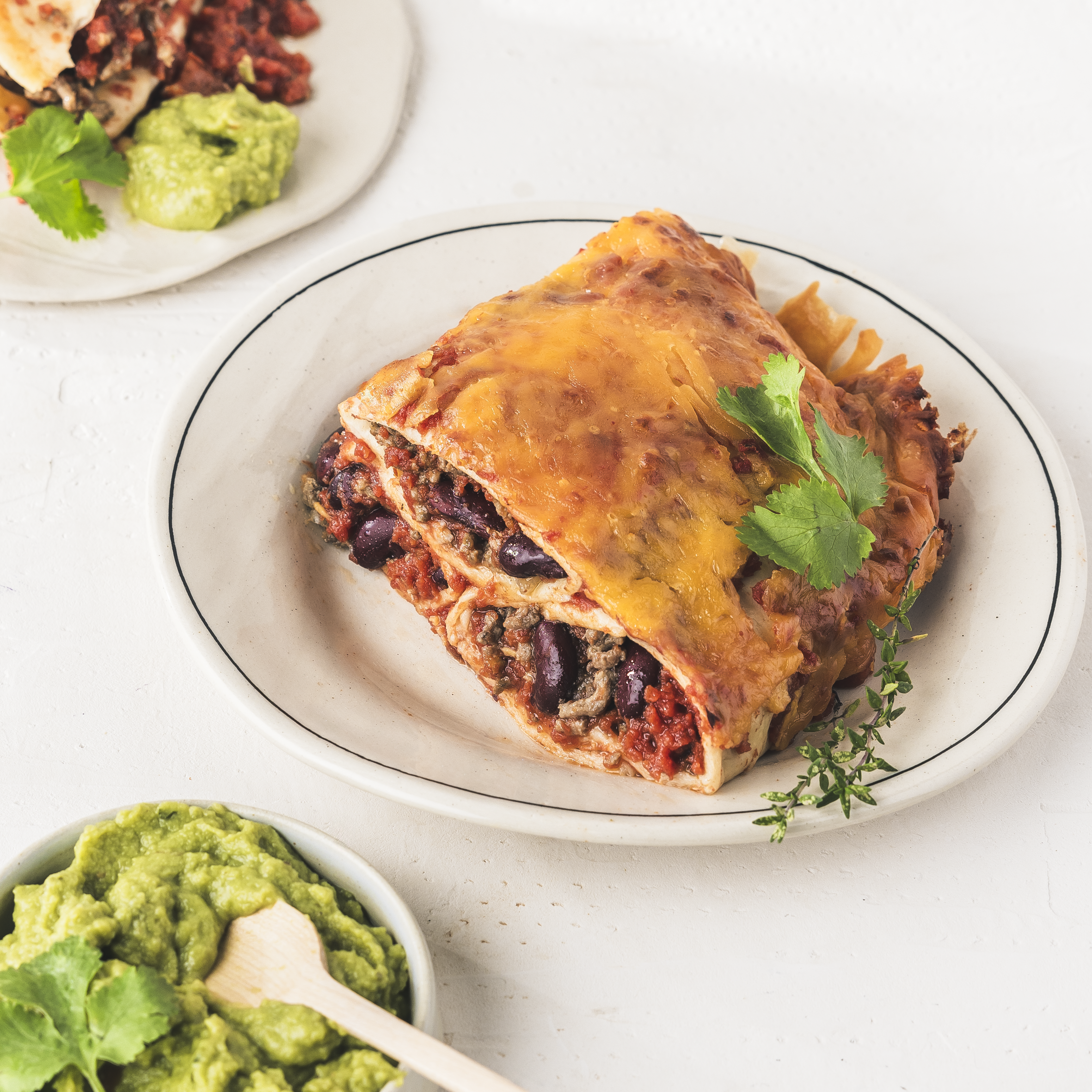 Enchiladas morbide di macinato di manzo