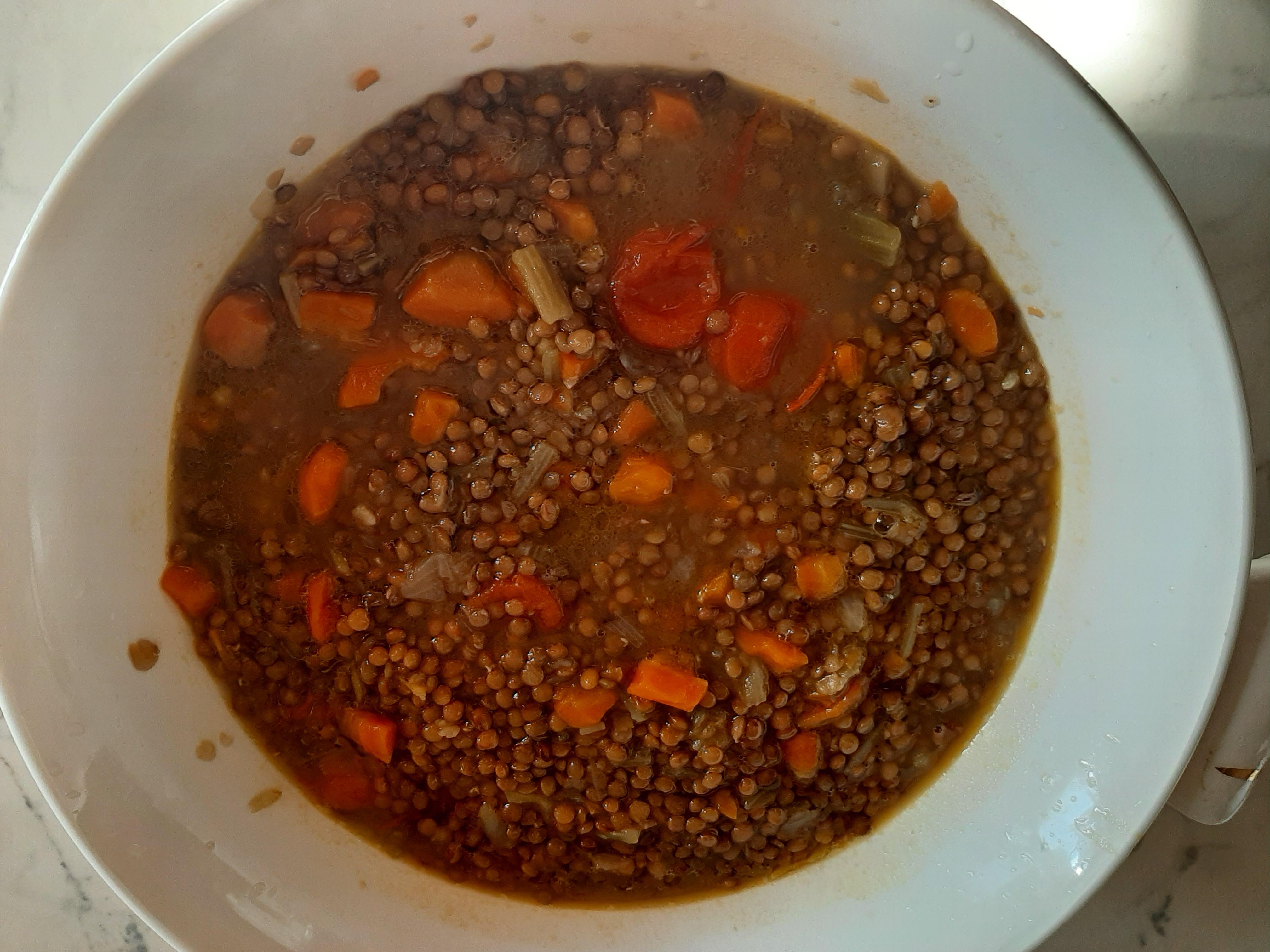 Lenticchie con verdure