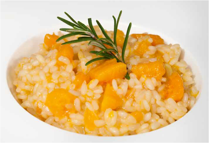Risotto con la zucca