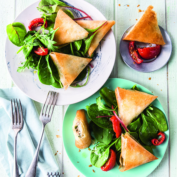 Samosas de pollo