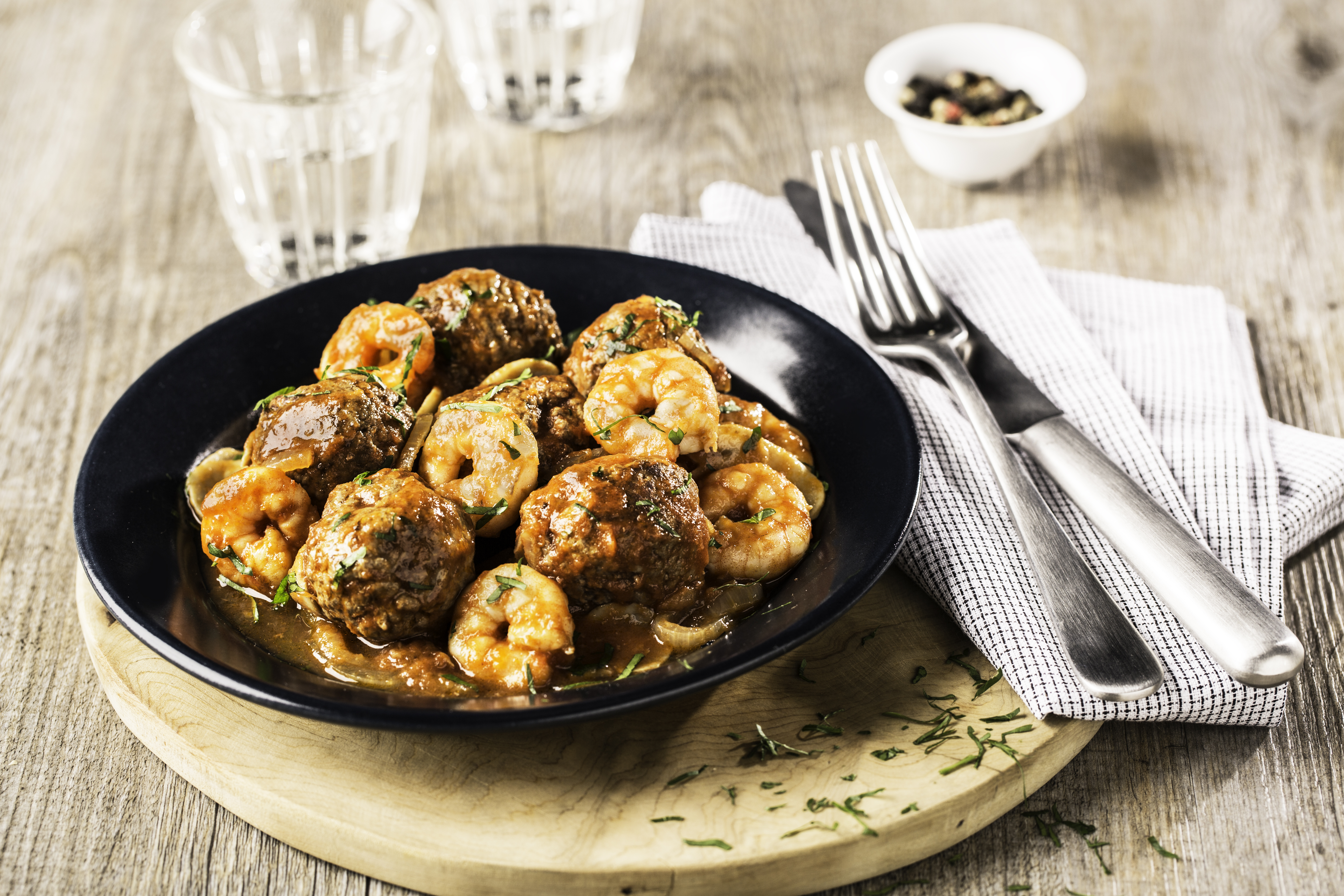 Albóndigas con setas