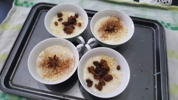 Muhallabia - budino di latte e riso all'orientale