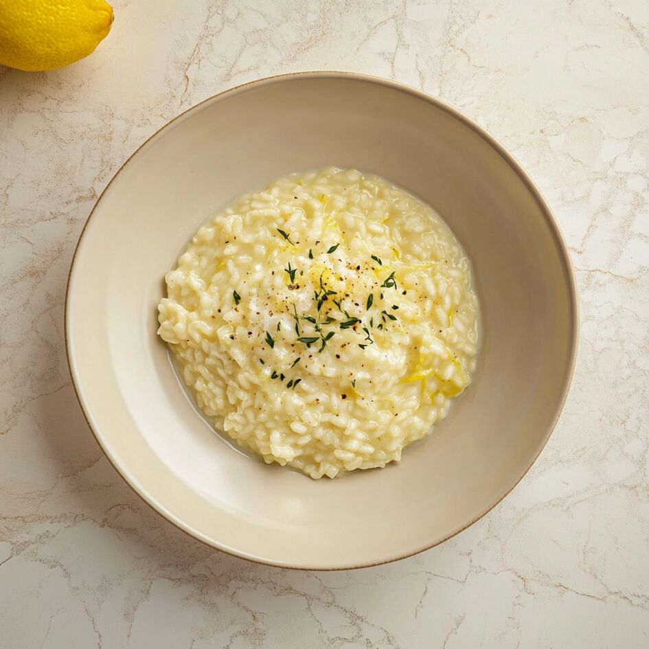 Risotto cremoso al limone e mascarpone
