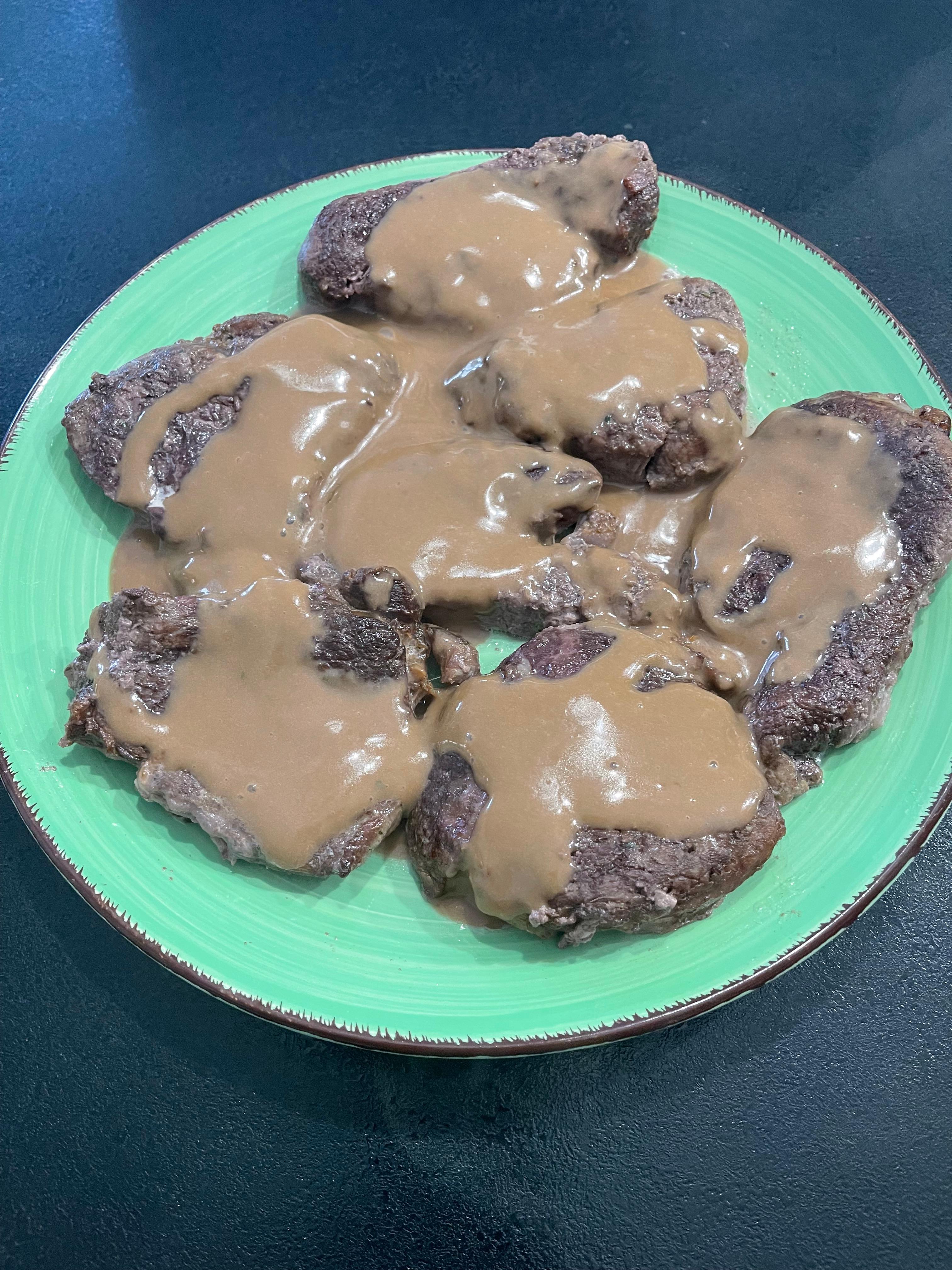 Solomillo de ternera con salsa