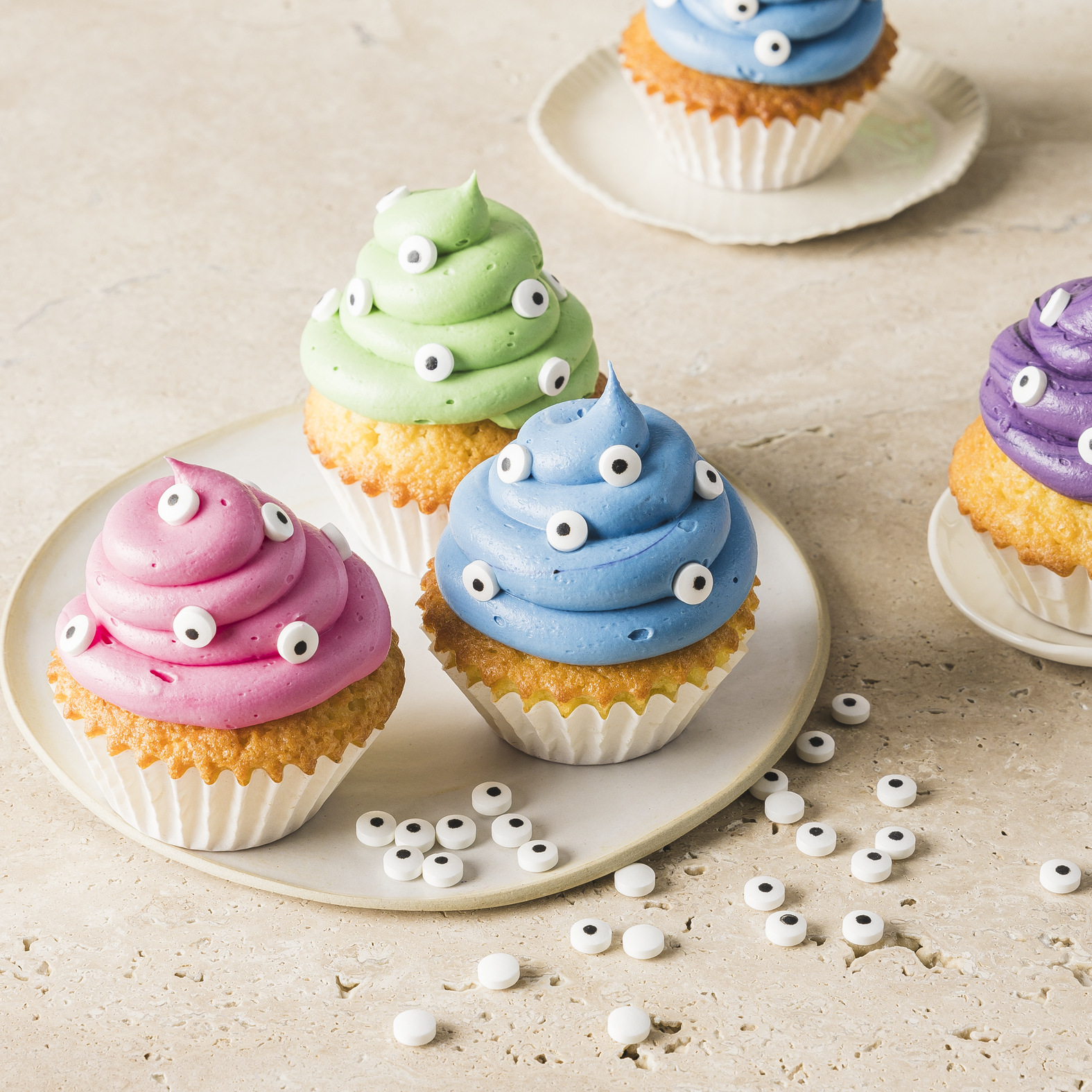 Halloween-Cupcakes (Geister, Hexen, Dämonen, Mumien)