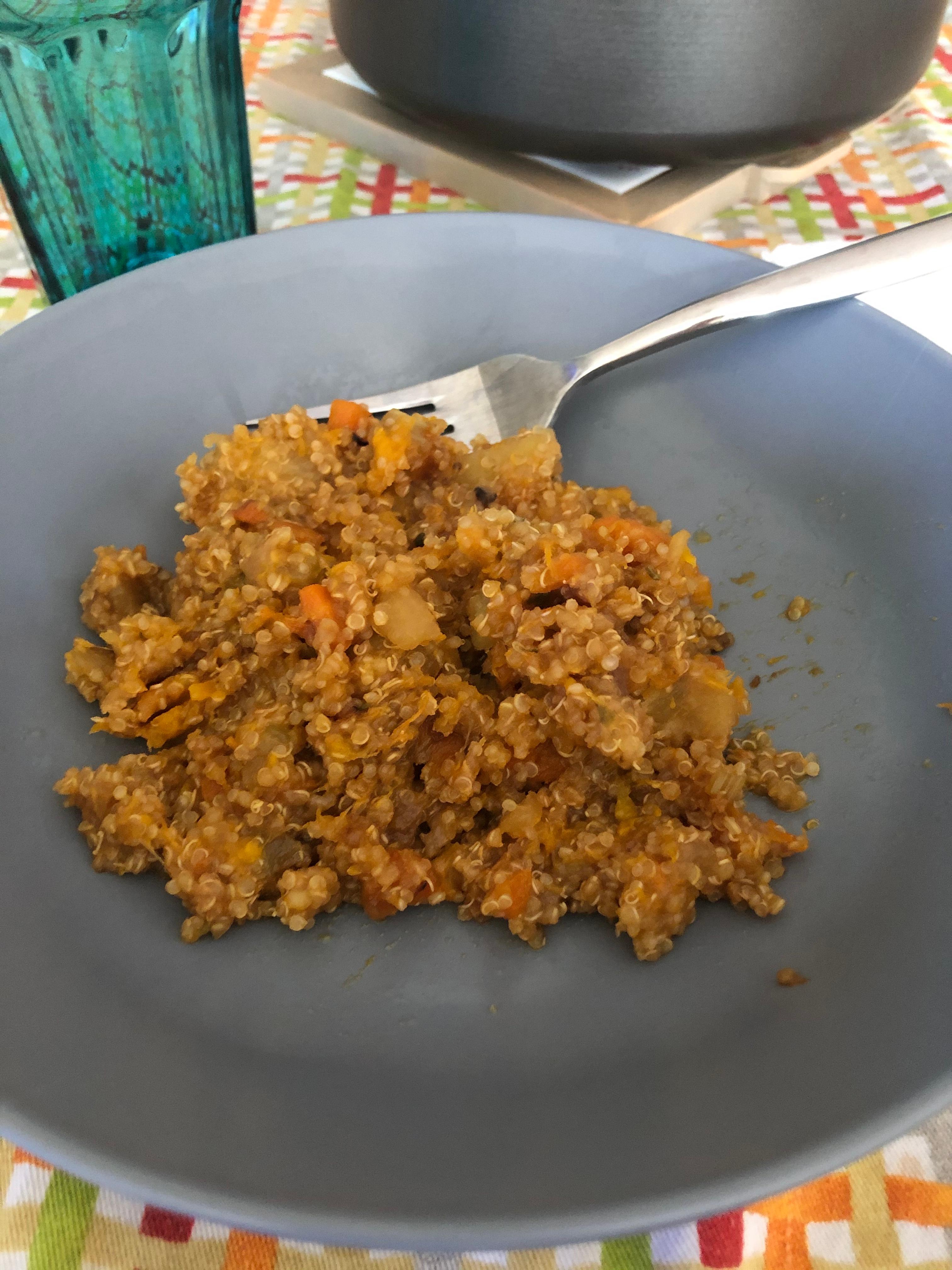 Quinoa patate e zucca