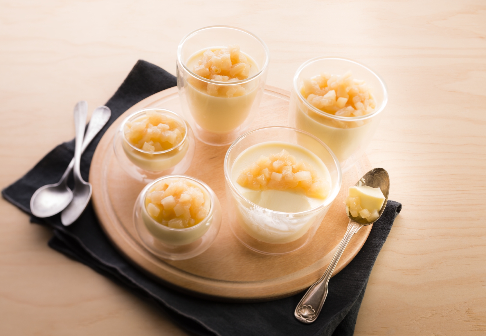 Panna cotta lime e pere