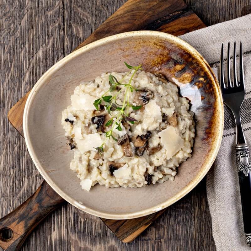 Risotto de champiñones