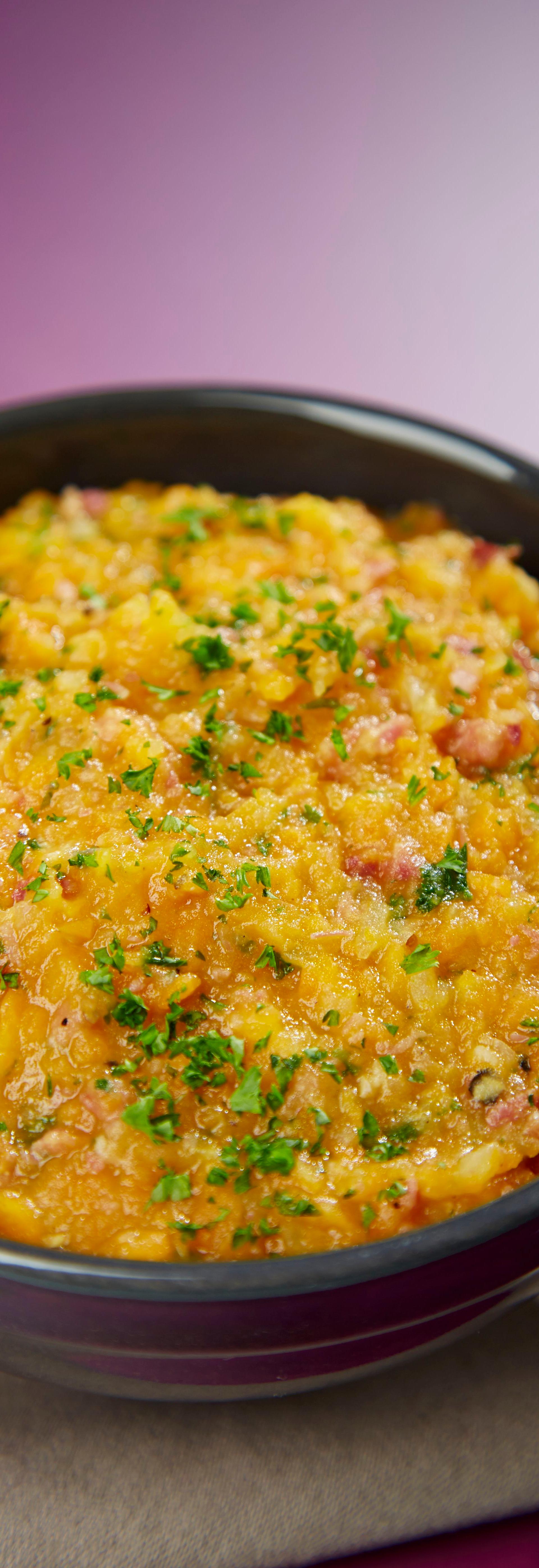 Écrasé de pommes de terre, à l’ail et au persil - Recette Cookeo | Moulinex