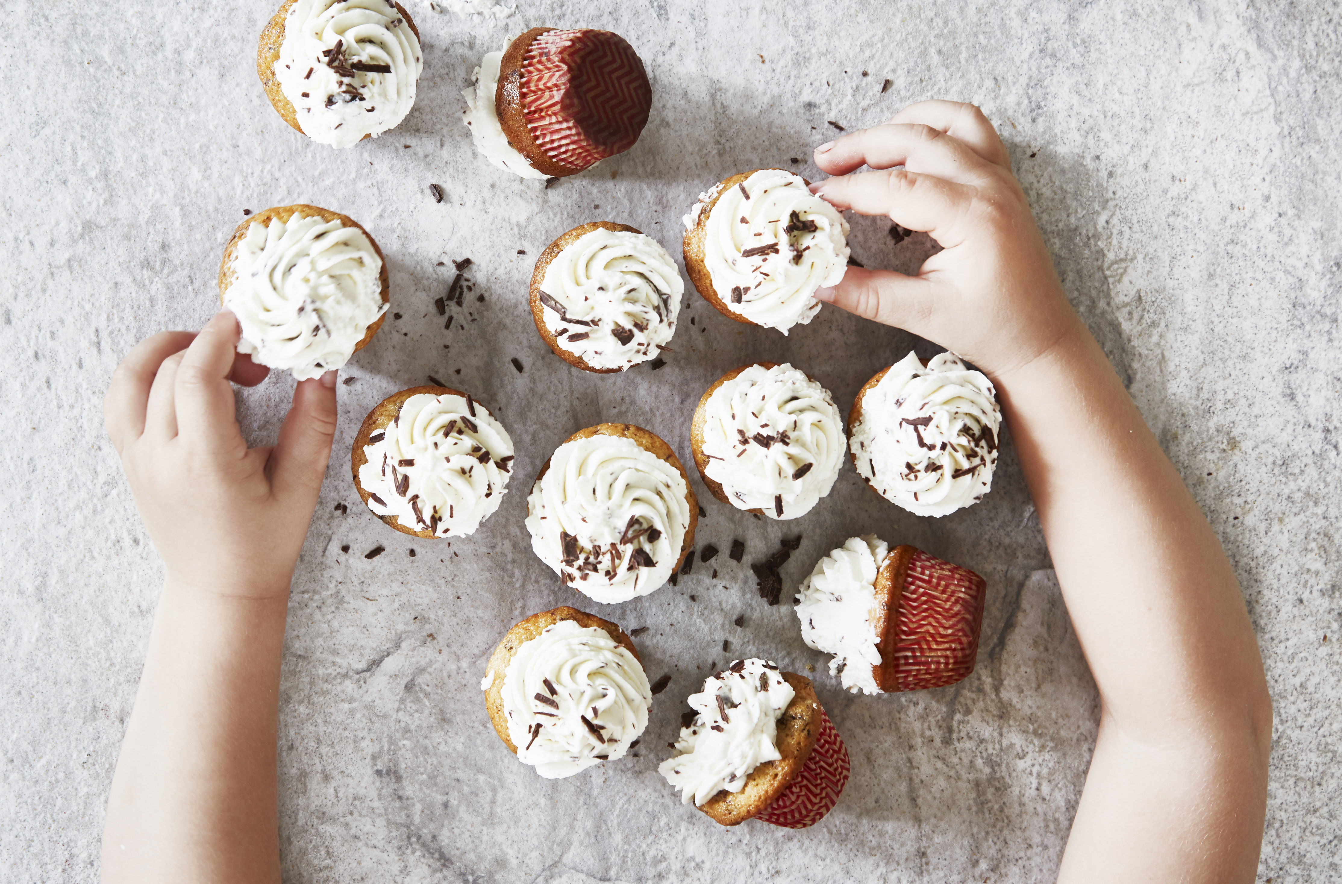 Mini-stracciatellacupcakes