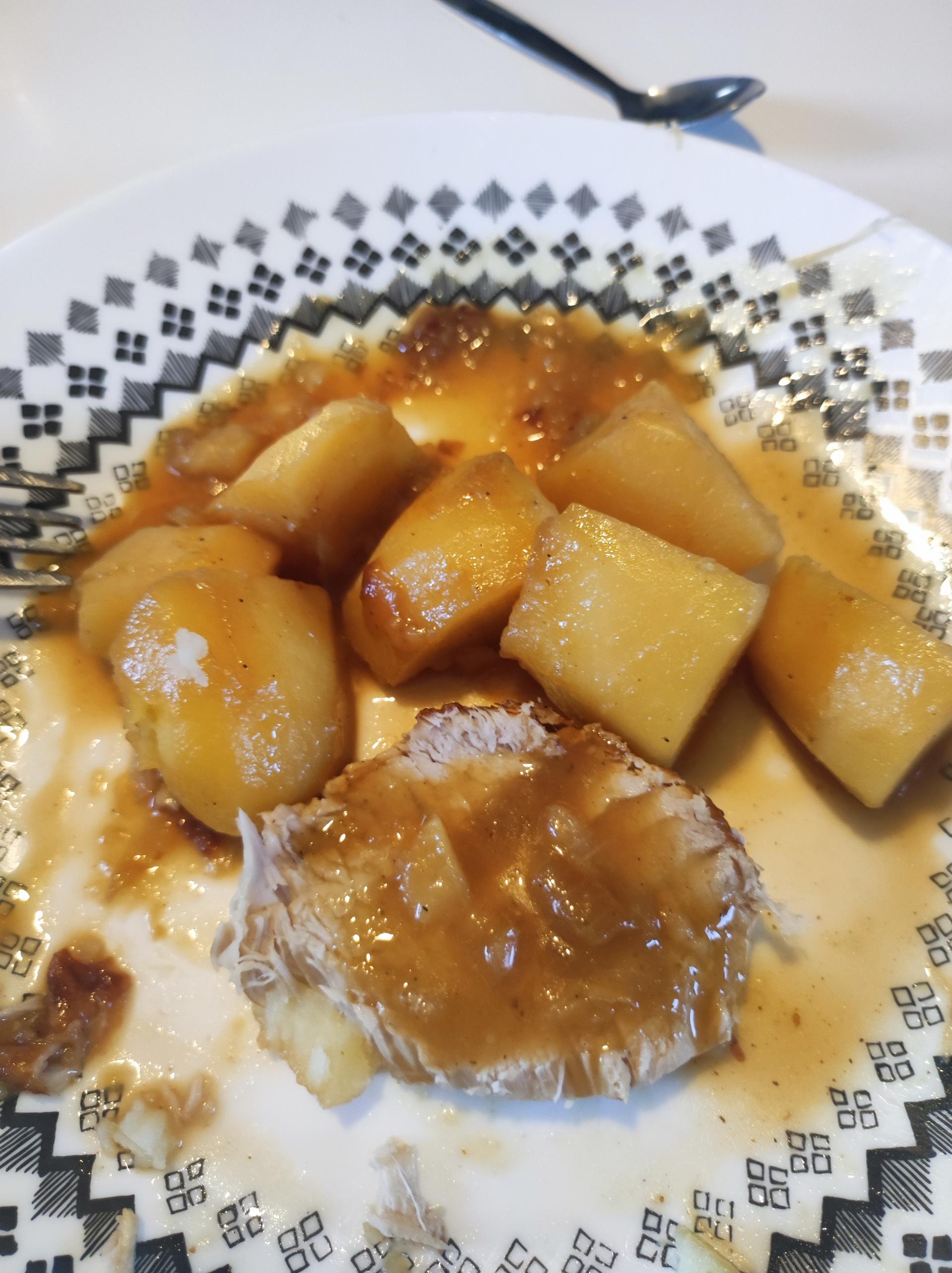 Rôti de porc saumuré fumé et pommes de terre - Recette Cookeo | Moulinex