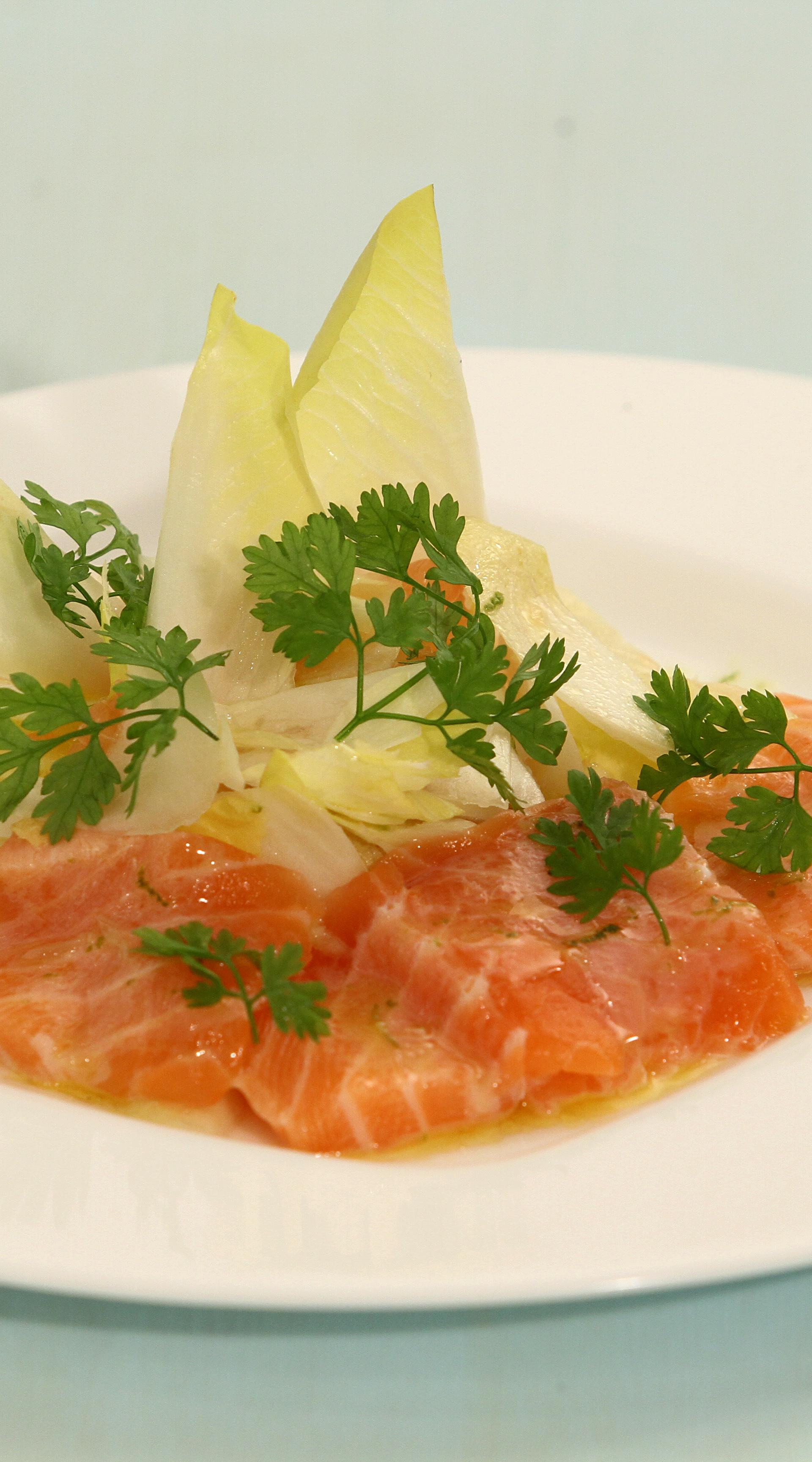 Marinade de saumon et vinaigrette d'agrumes