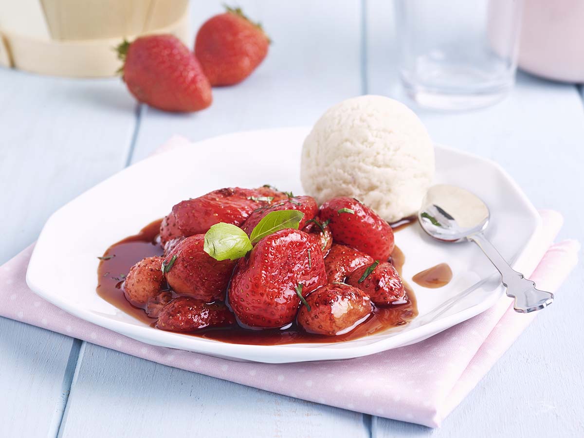 Balsamico-Erdbeeren