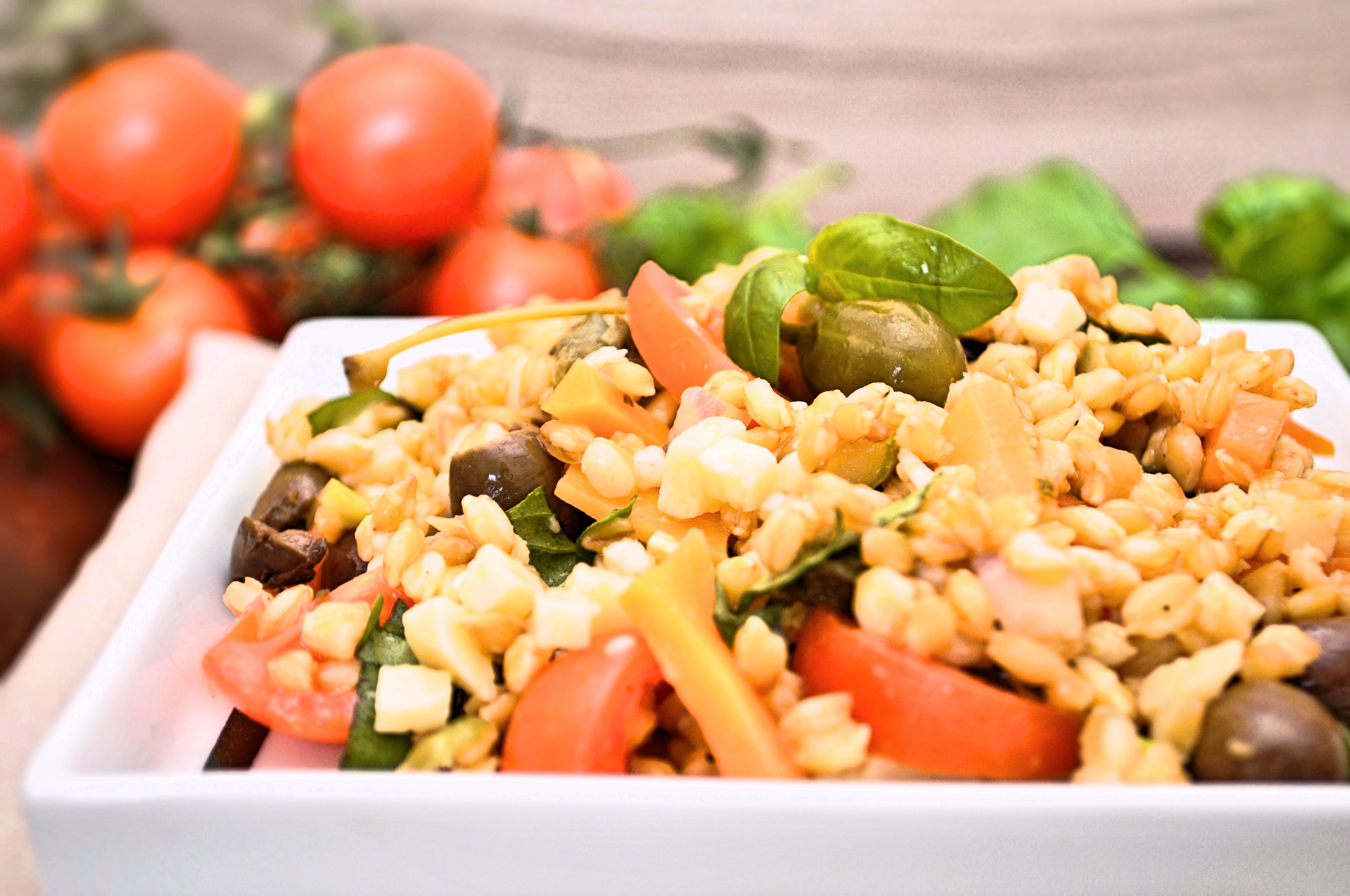 Insalata di farro e orzo