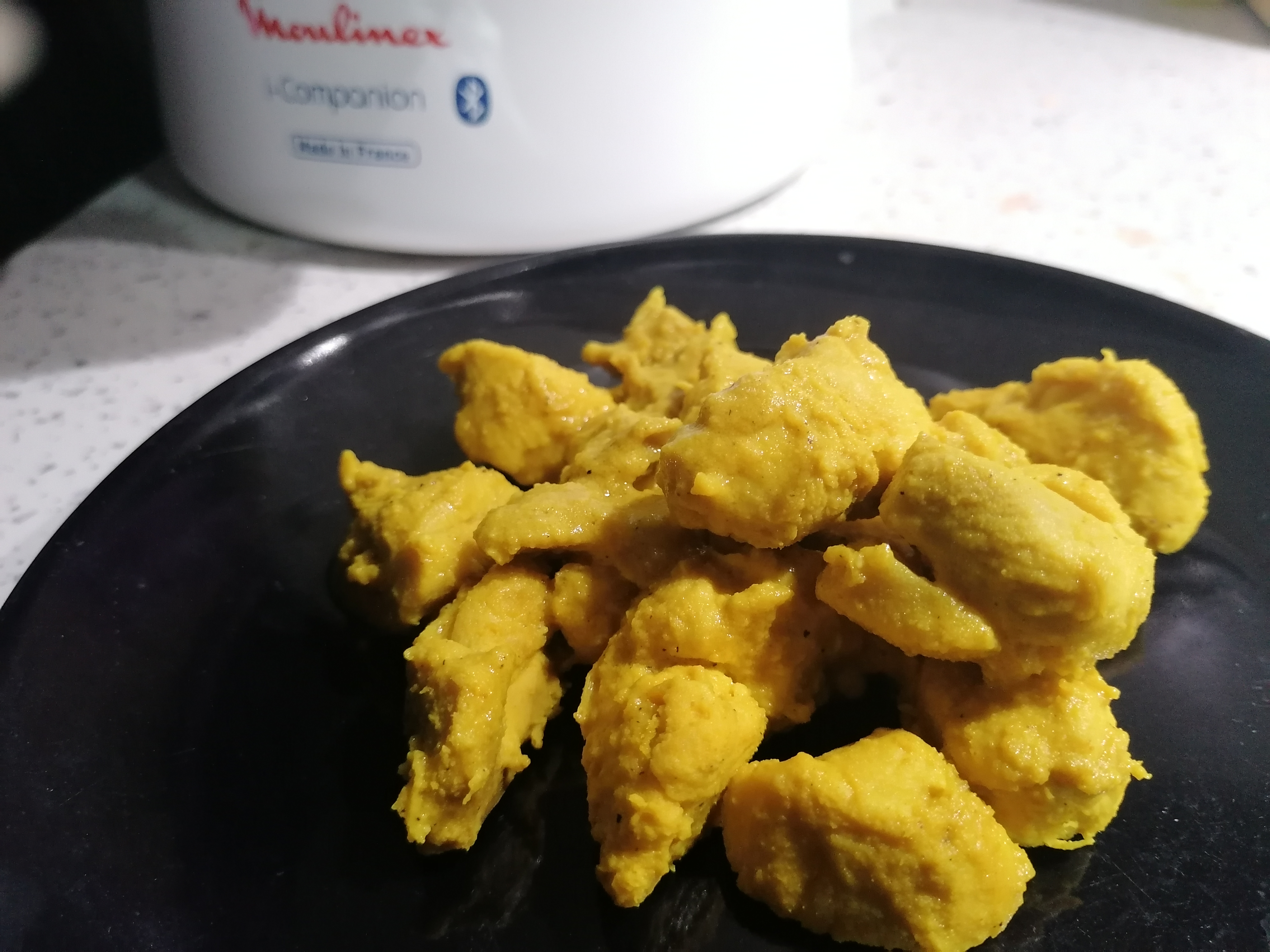 Pollo al limone con farina di soia