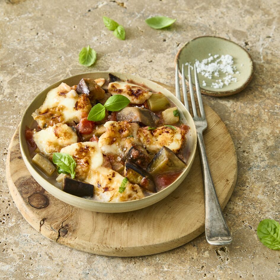 Melanzane saltate con mozzarella
