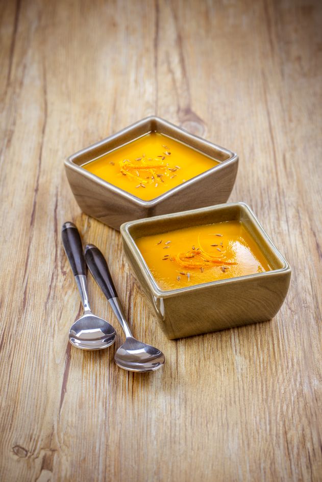 Crema de calabaza butternut a la naranja