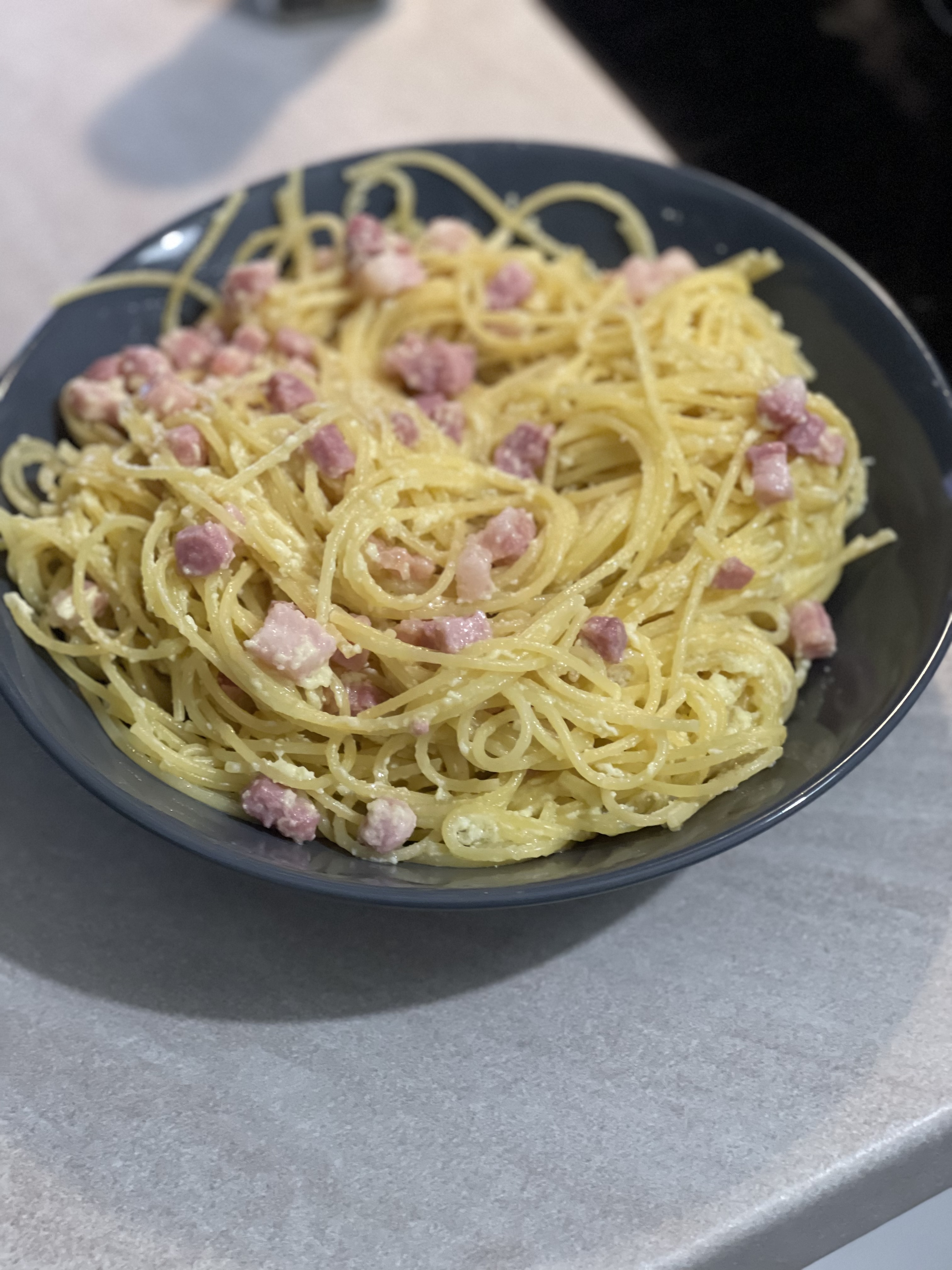Carbonara con pancetta