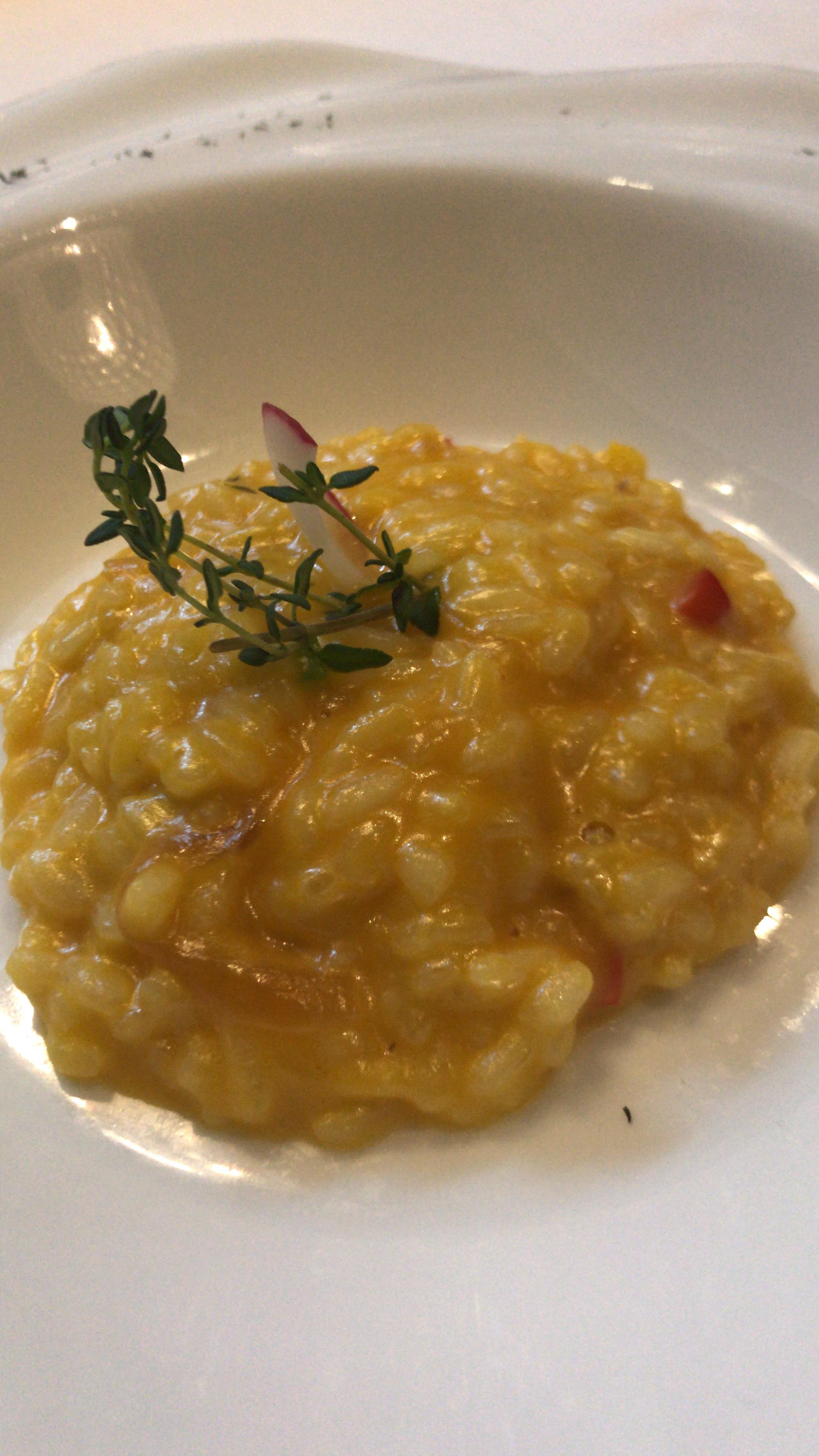 Risotto zafferano e salsiccia