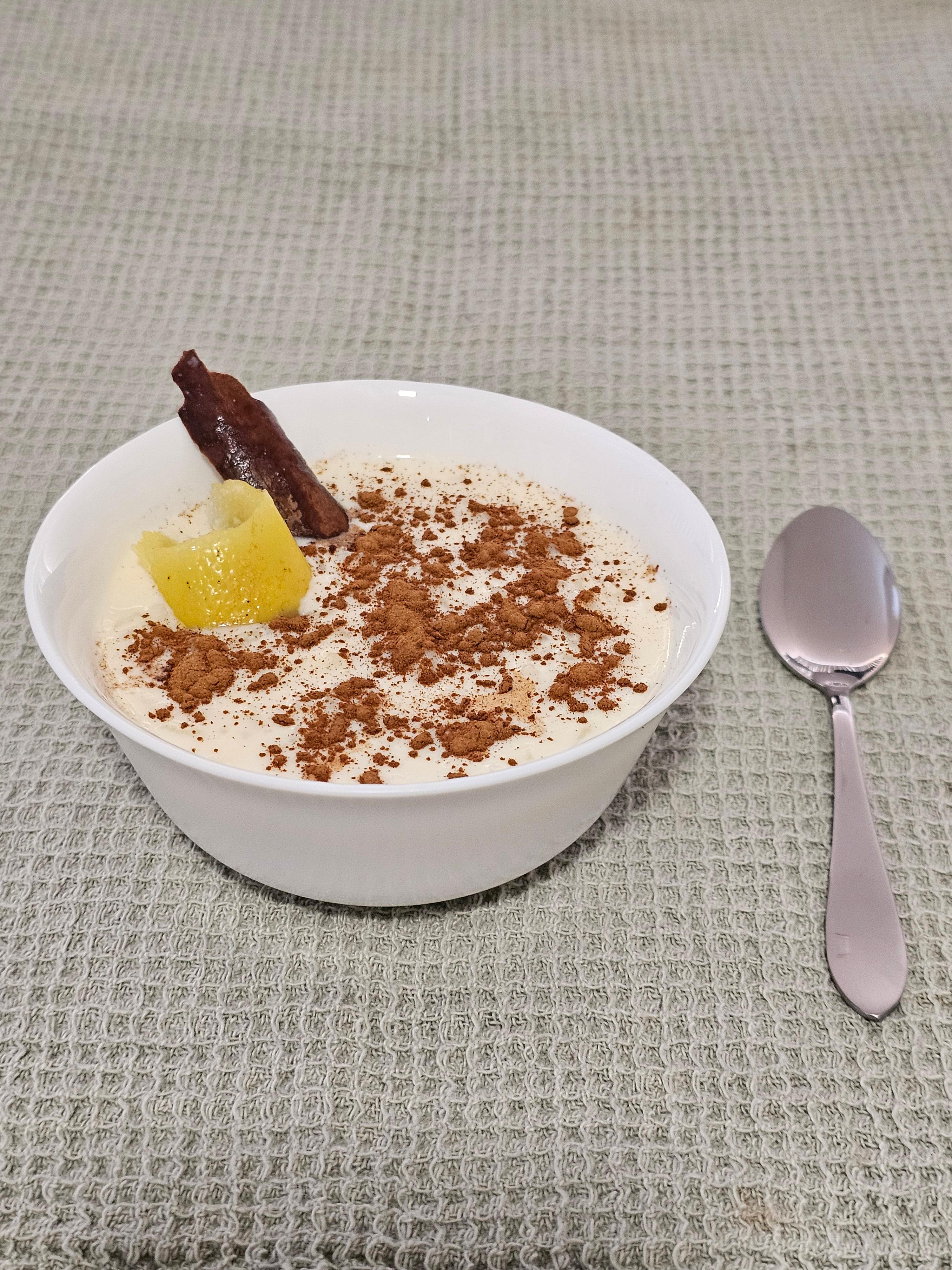 Arroz con leche sin azúcar (estilo tradicional argentino)