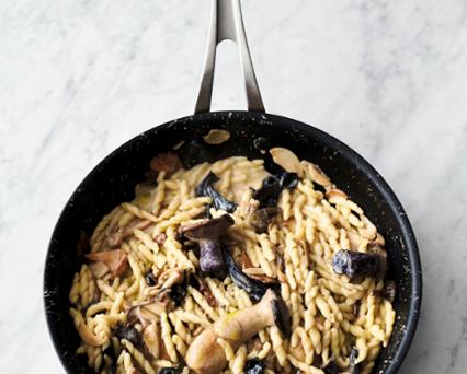 Knoflook-champignonpasta