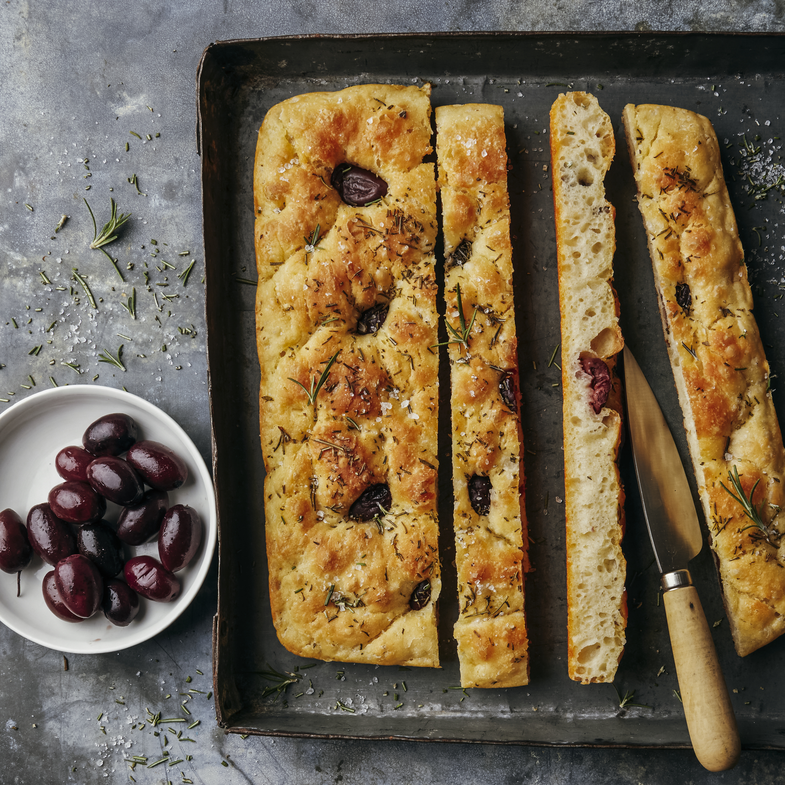 Focaccia sin amasar