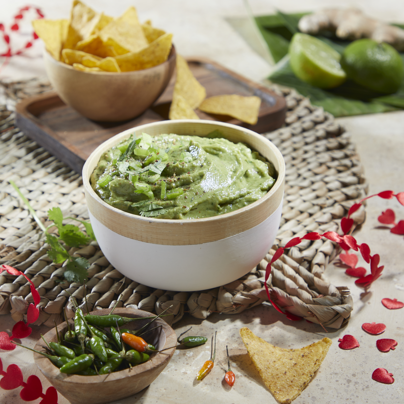 Guacamole met Thaise groene curry