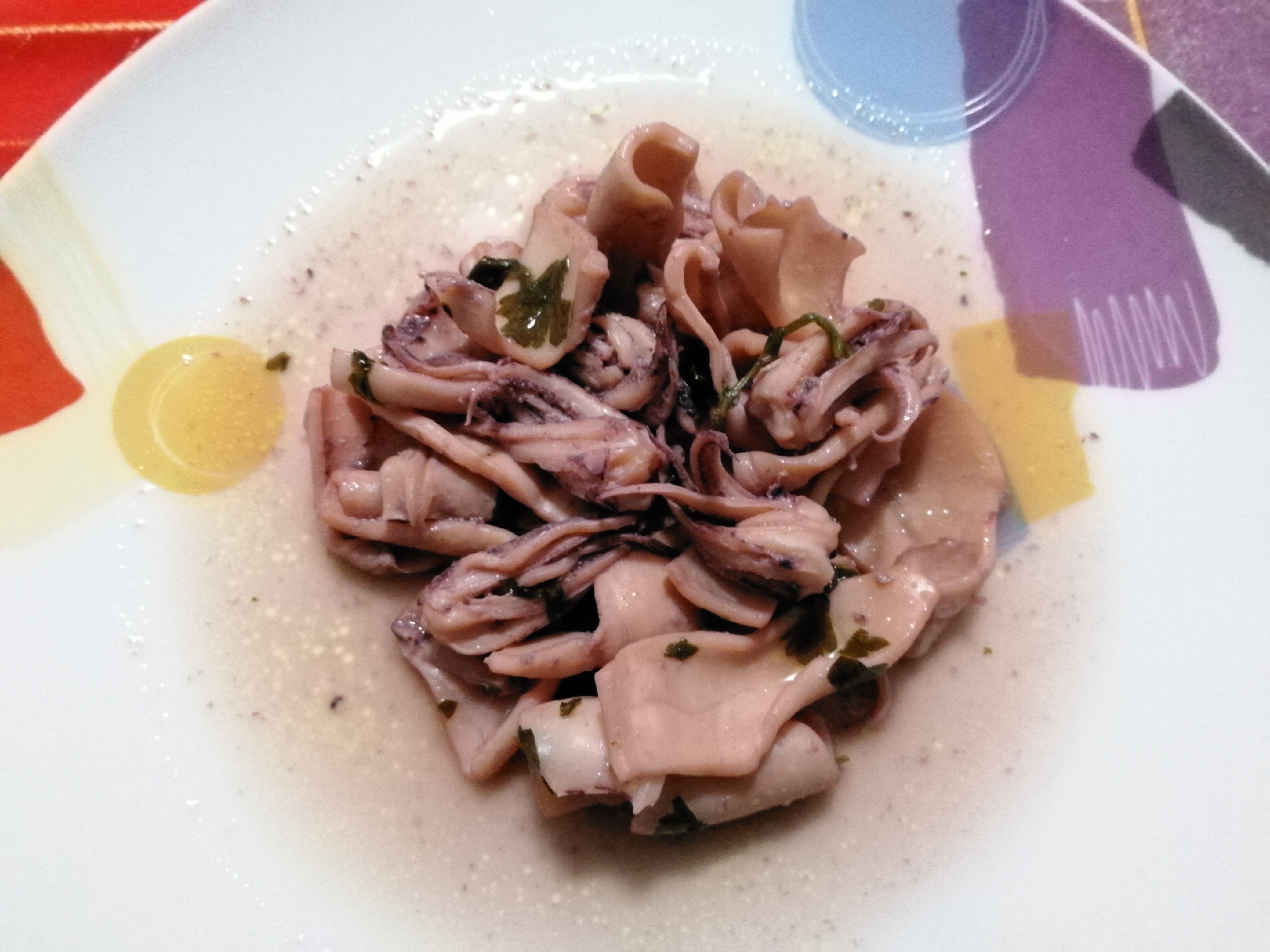 Calamari al limone e prezzemolo
