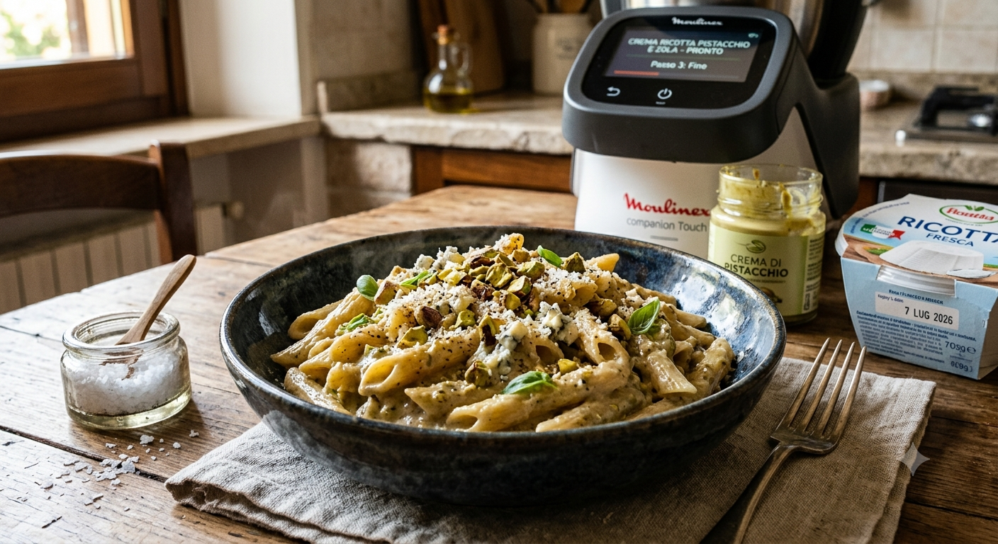 Sugo ricotta e pistacchio