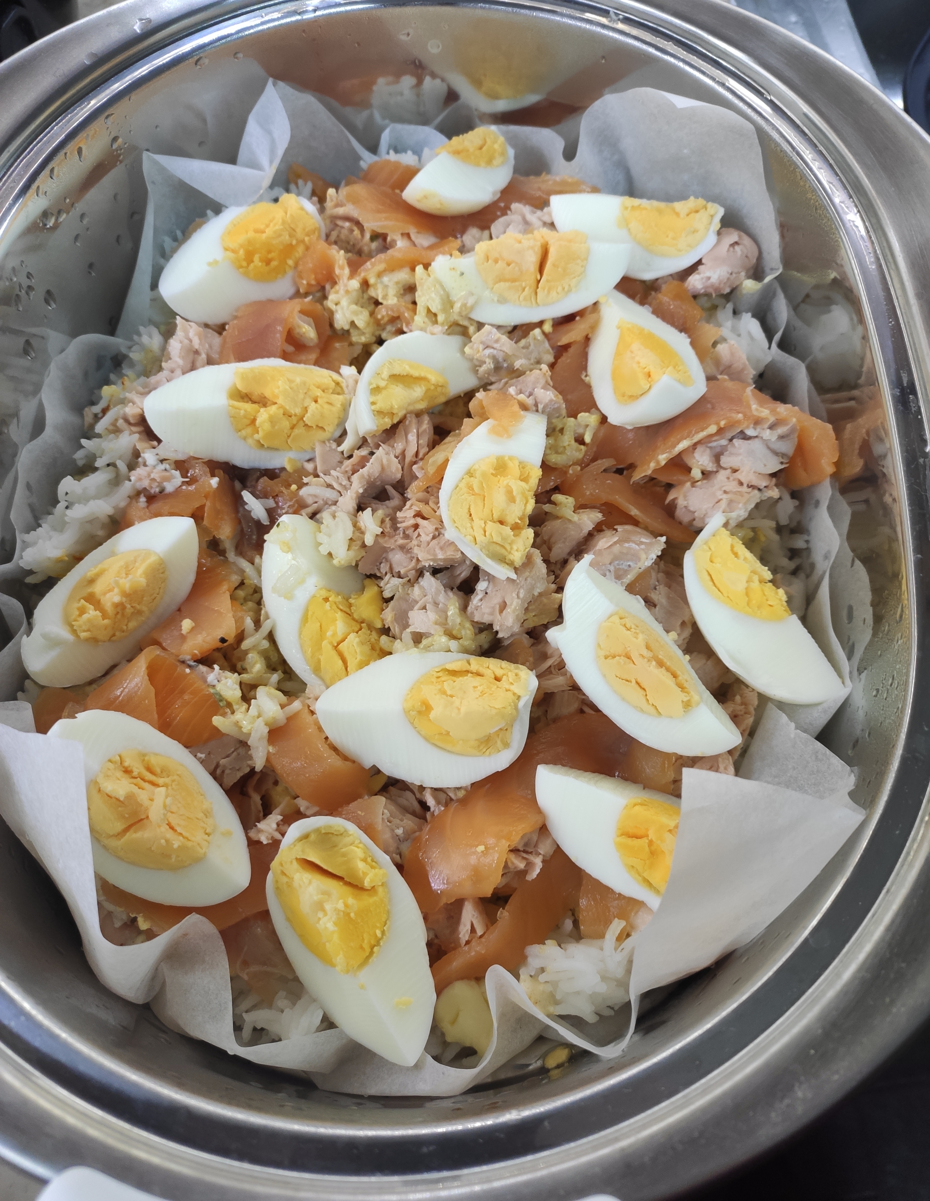Kedgeree de salmão