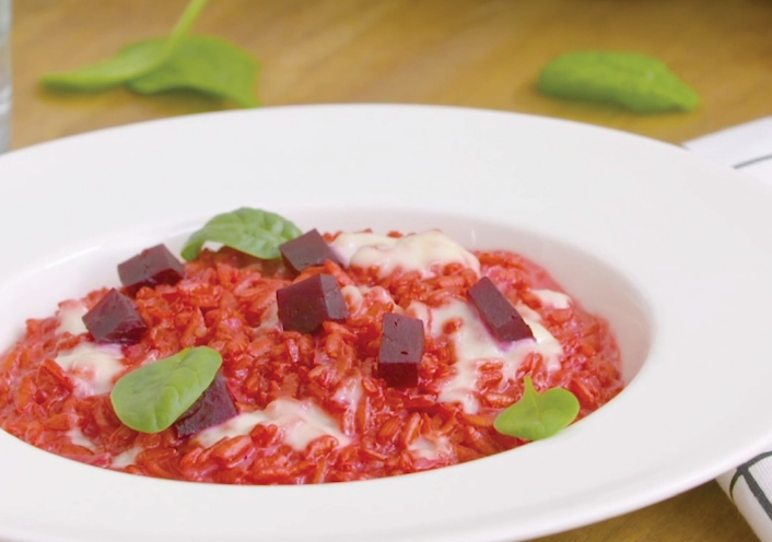 Risotto alla barbabietola