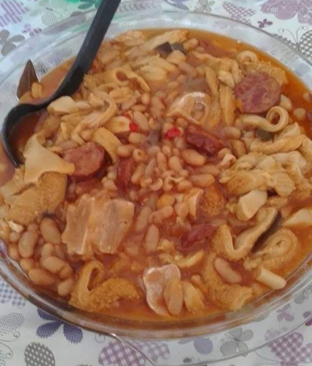 Fagioli bianchi trippa e salsiccia