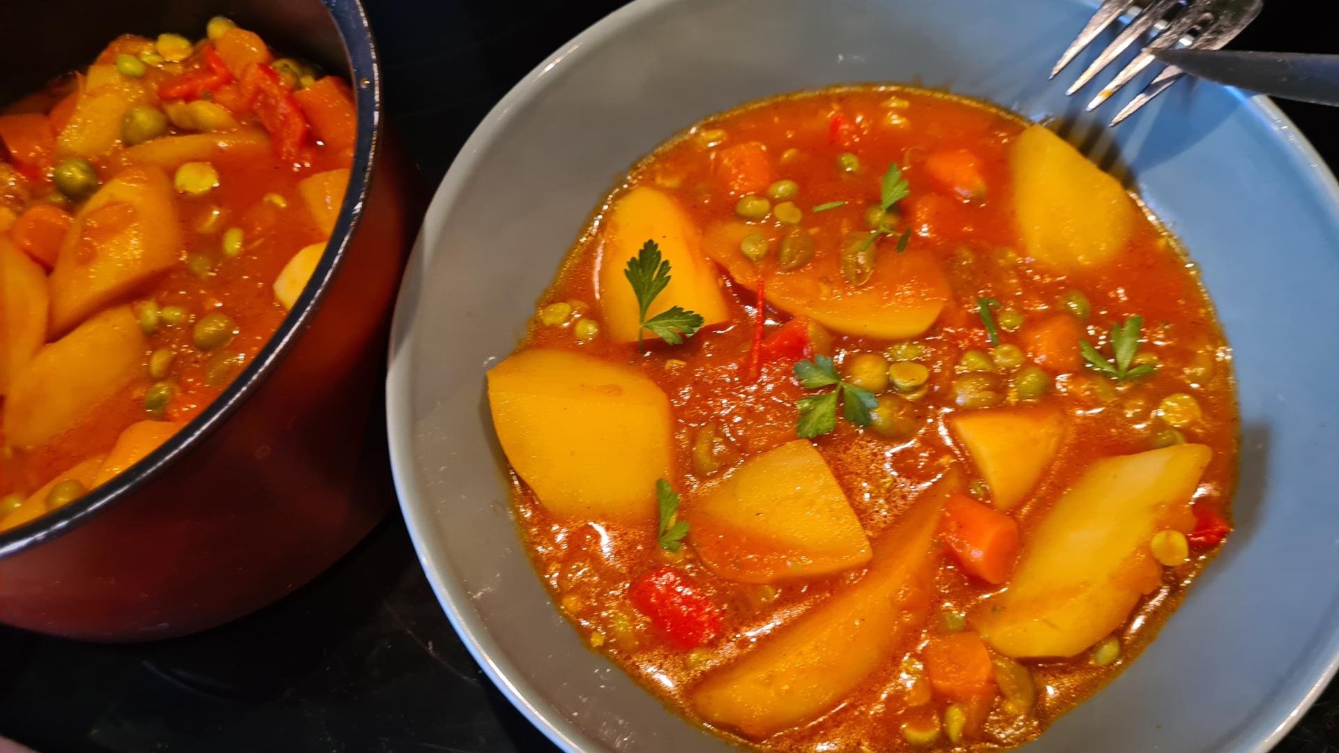 Petit pois, carotte, pomme de terre - Recette Cookeo | Moulinex