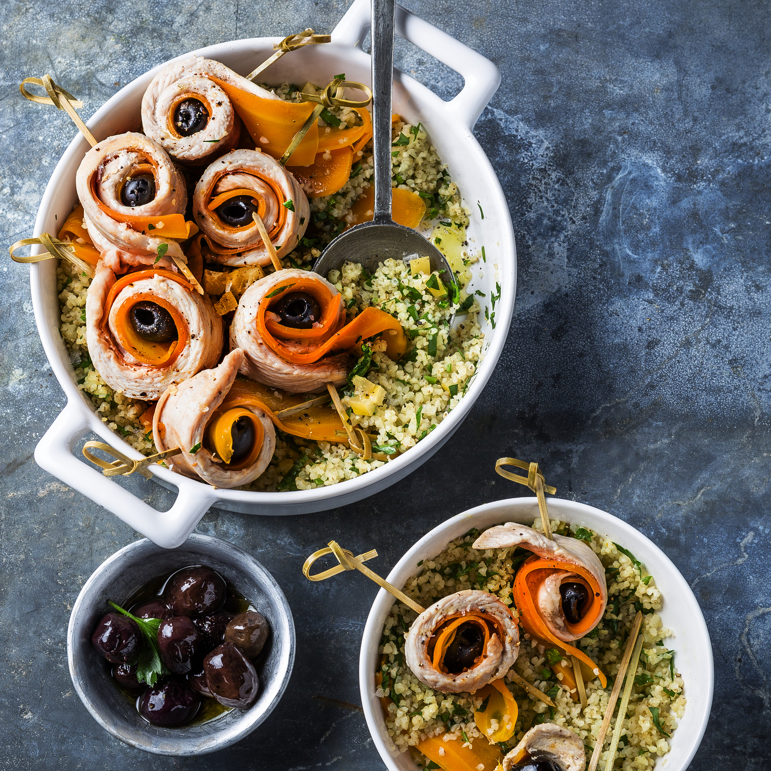 Putenröllchen mit Karotten